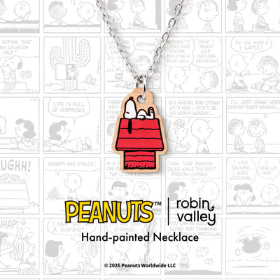 Officially Licensed Peanuts Snoopy on Doghouse Necklace