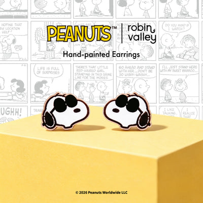 Officially Licensed Peanuts Joe Cool Snoopy Stud Earrings