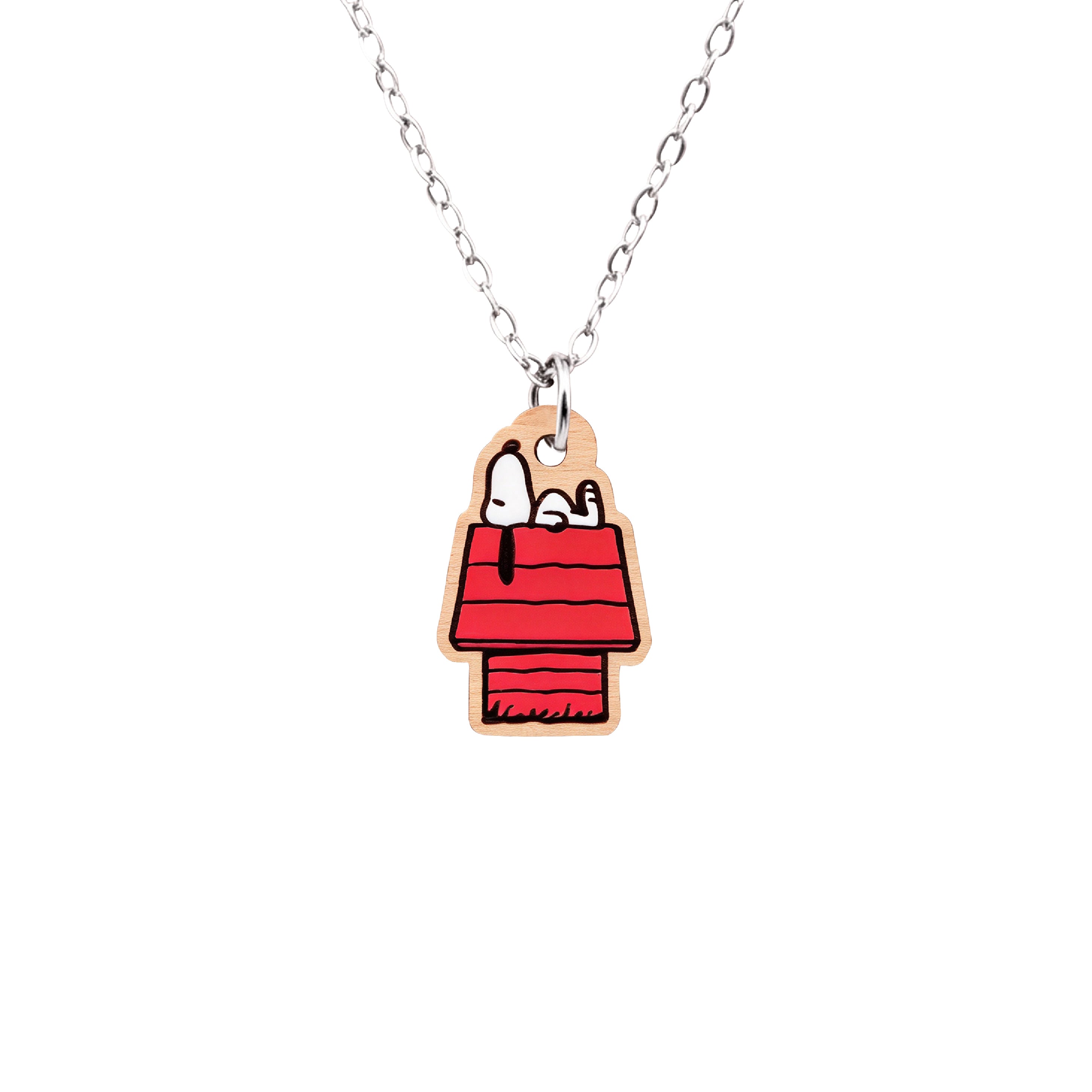 Officially Licensed Peanuts Snoopy on Doghouse Necklace