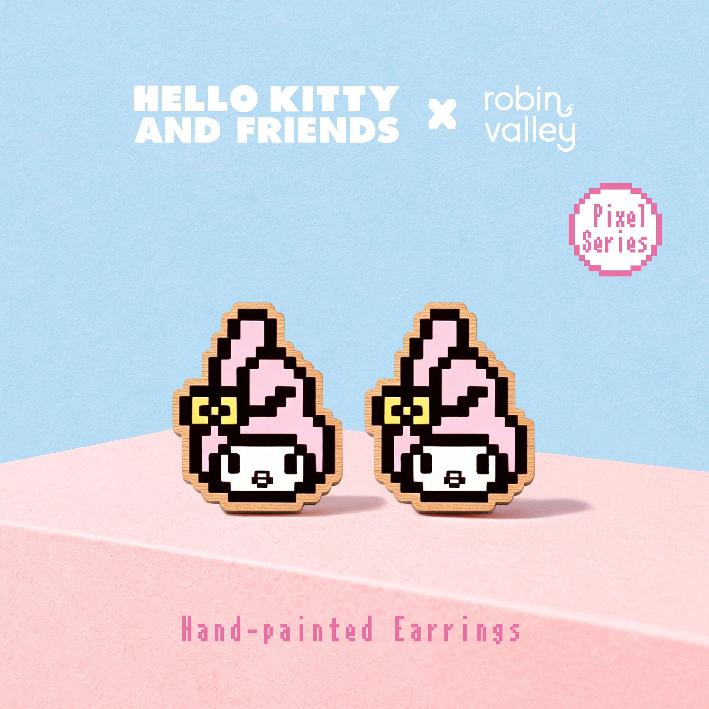 Pixel My Melody Stud Earrings