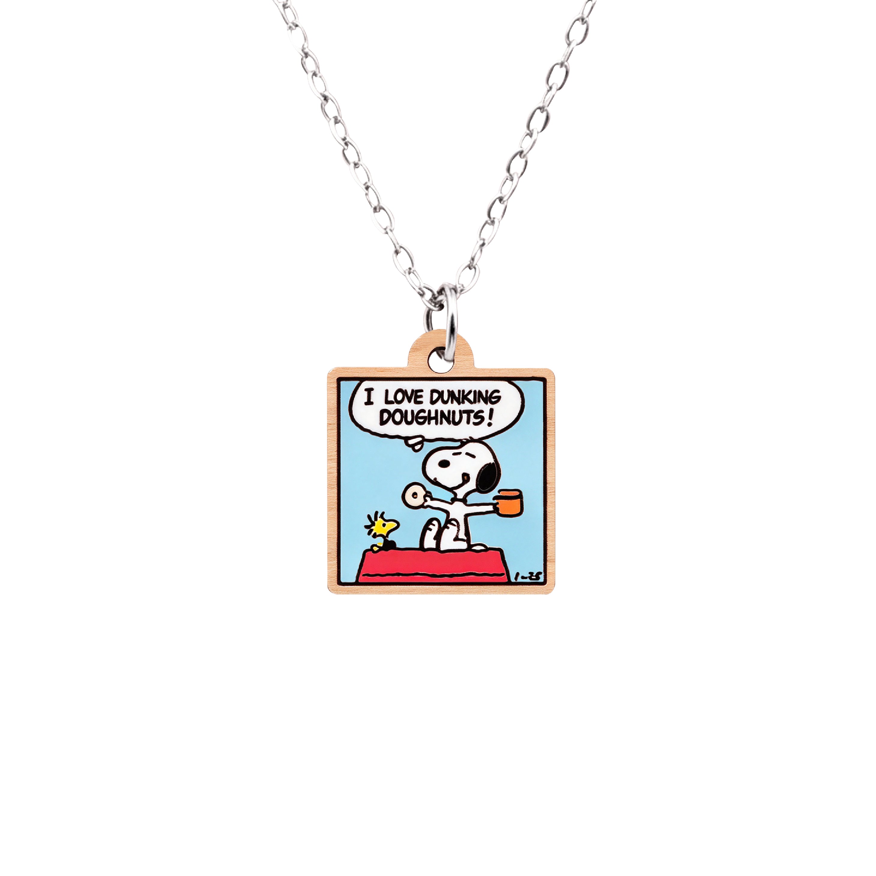 Officially Licensed Peanuts Snoopy Doughnut Lover Necklace