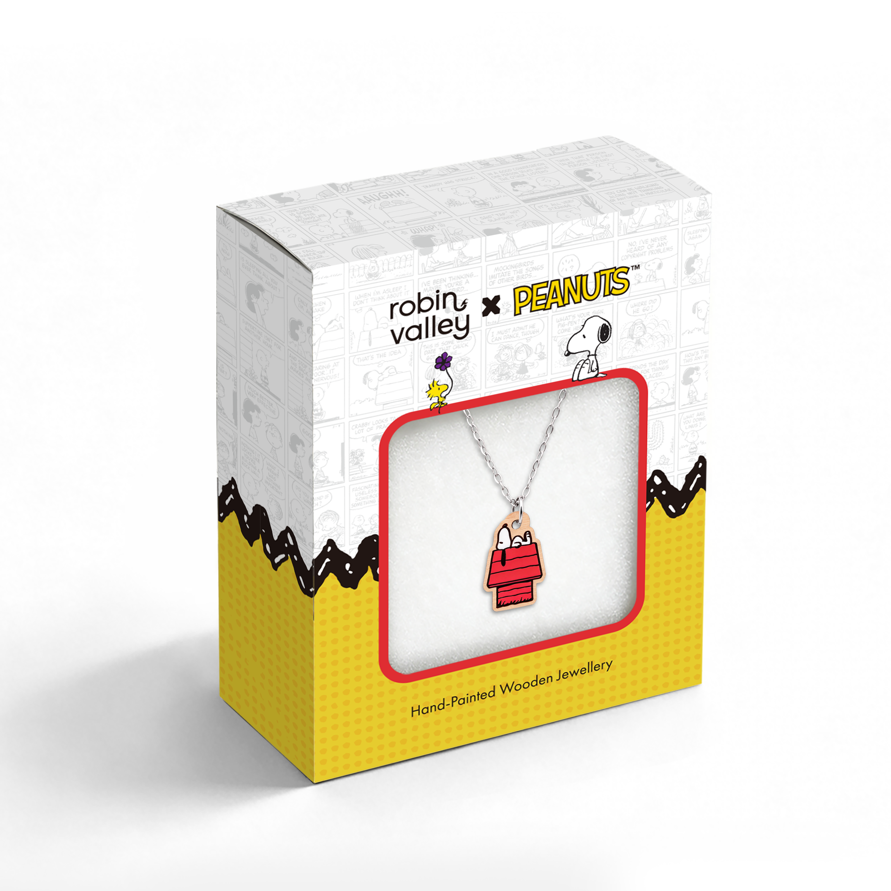 Officially Licensed Peanuts Snoopy on Doghouse Necklace