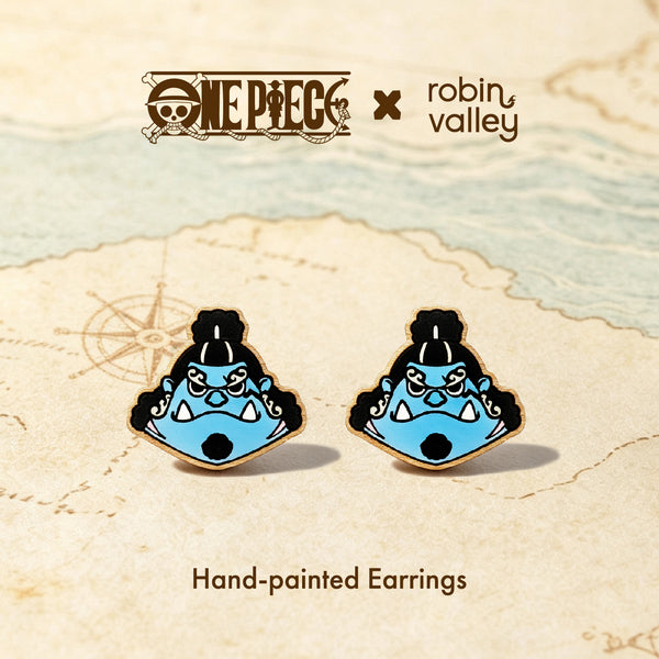 Officially Licensed One Piece Jinbe Stud Earrings – Wave 1: Fish-Man Island