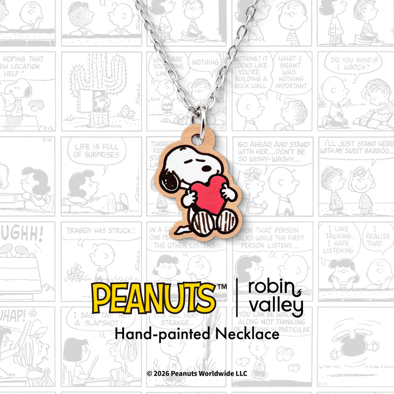 Officially Licensed Peanuts Snoopy with Heart Necklace