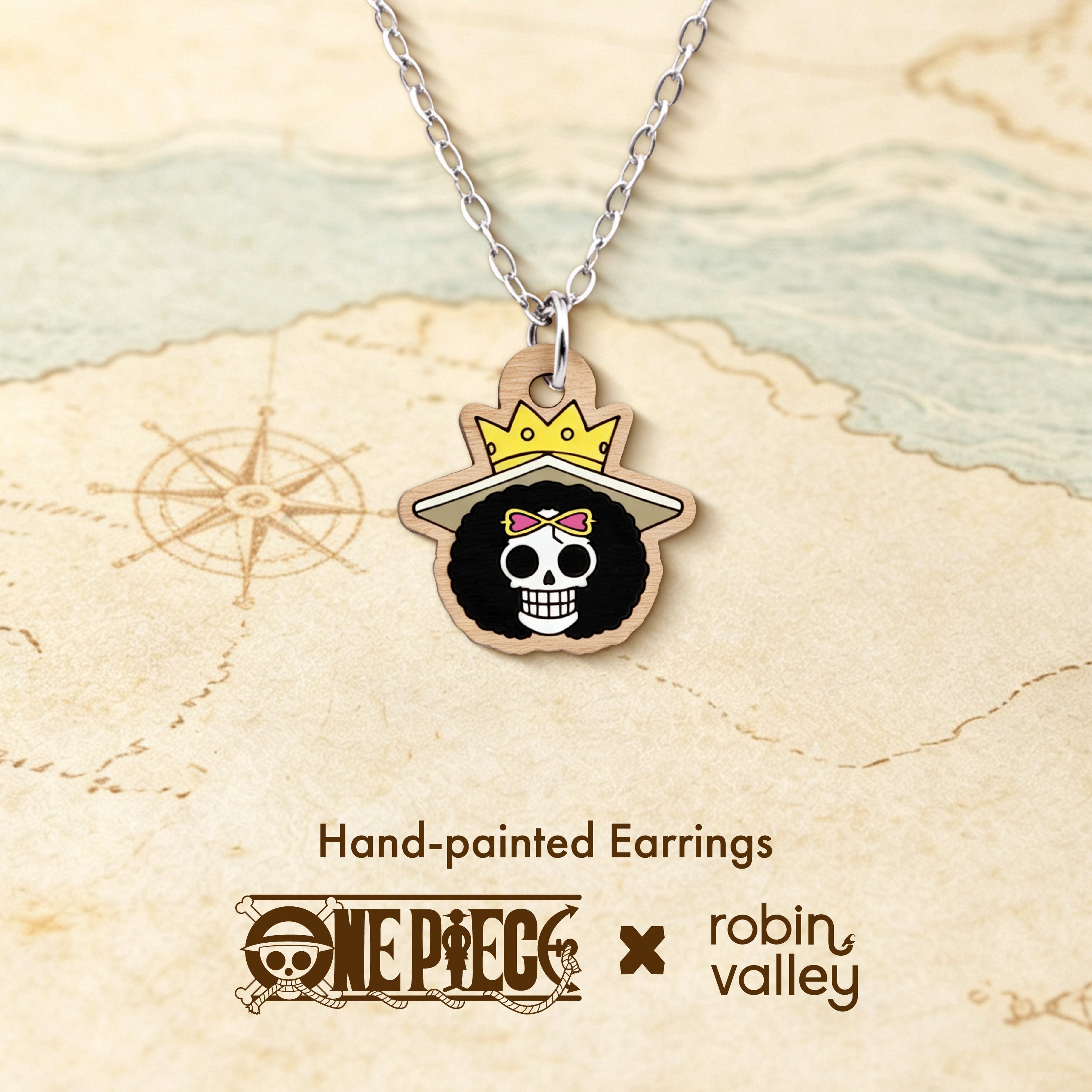 Officially Licensed One Piece Brook Necklace – Wave 1: Fish-Man Island