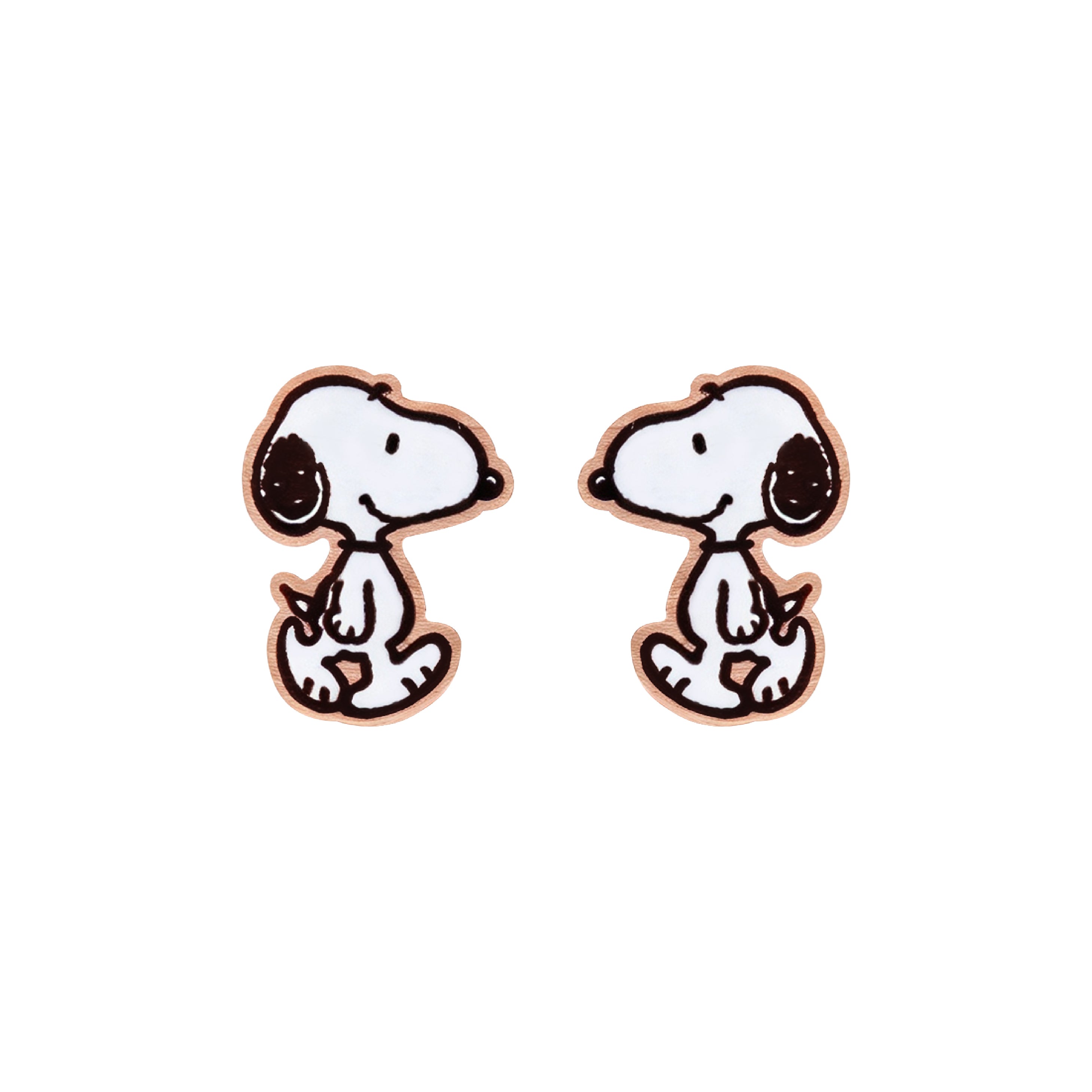 Officially Licensed Peanuts Classic Walking Snoopy Stud Earrings