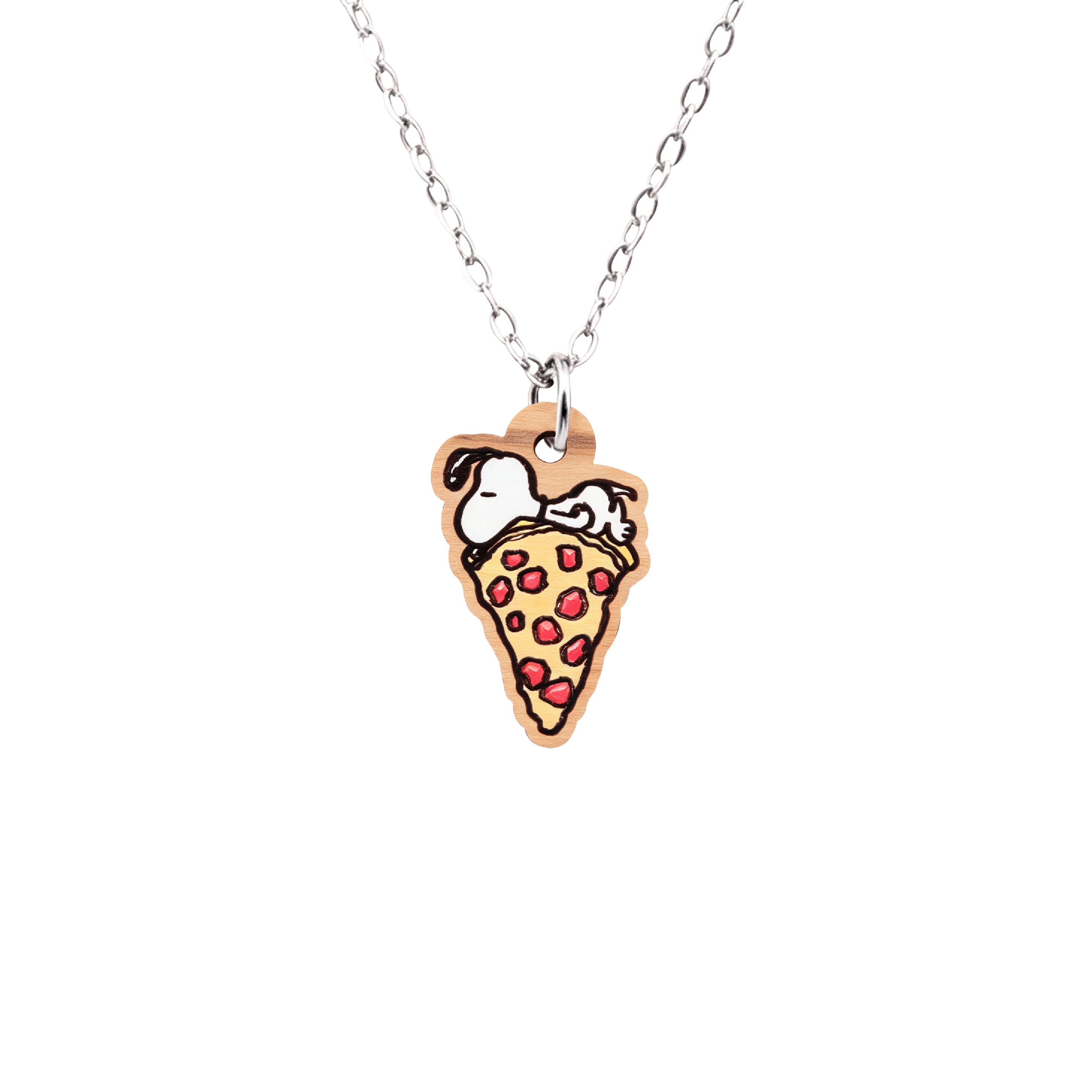 Officially Licensed Peanuts Snoopy Pizza Necklace