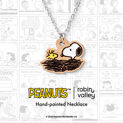 Officially Licensed Peanuts Snoopy and Woodstock in a Nest Necklace
