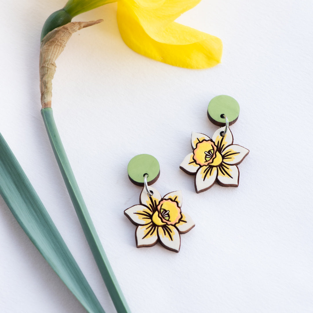 Daffodil Drop Earrings