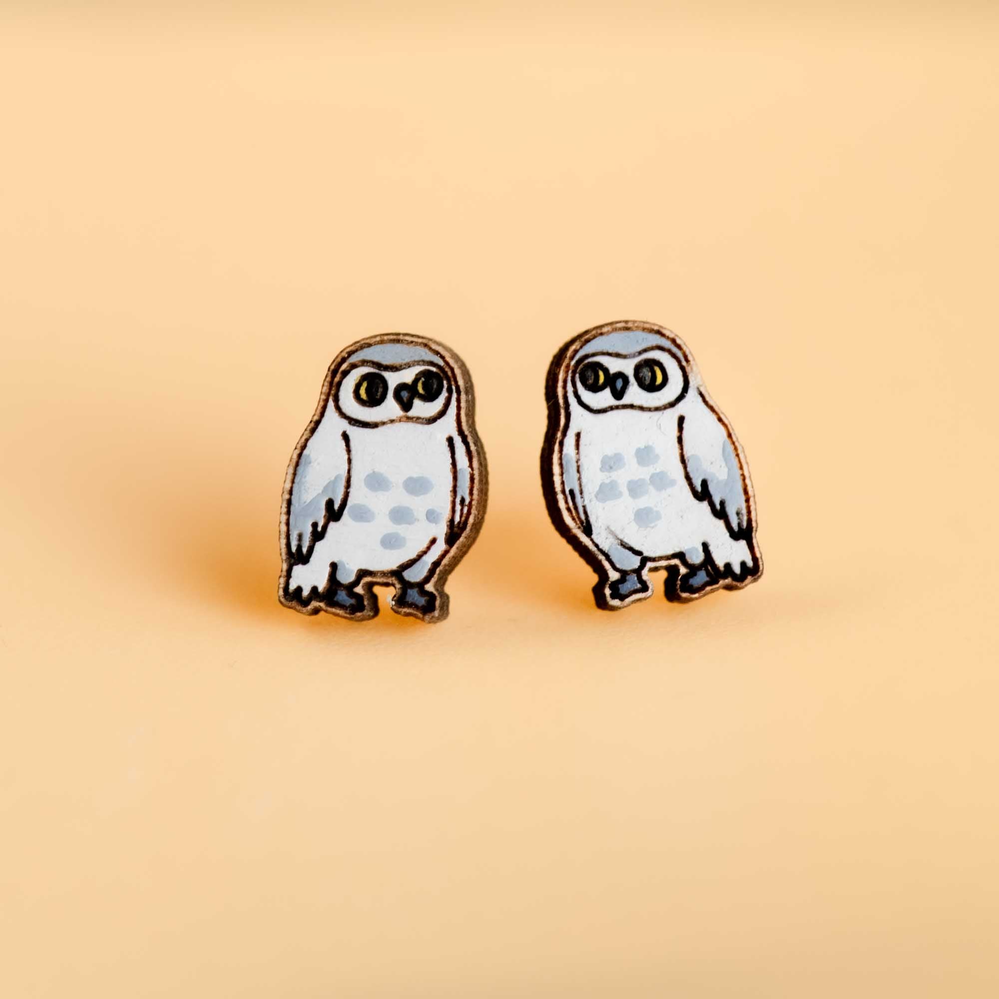 Snowy Owl Earrings