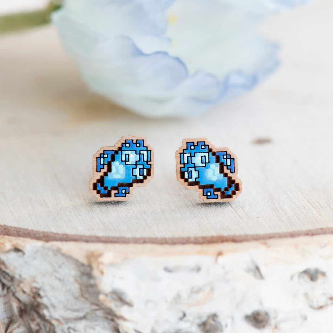 Stardew Valley Spook Fish Stud Earrings