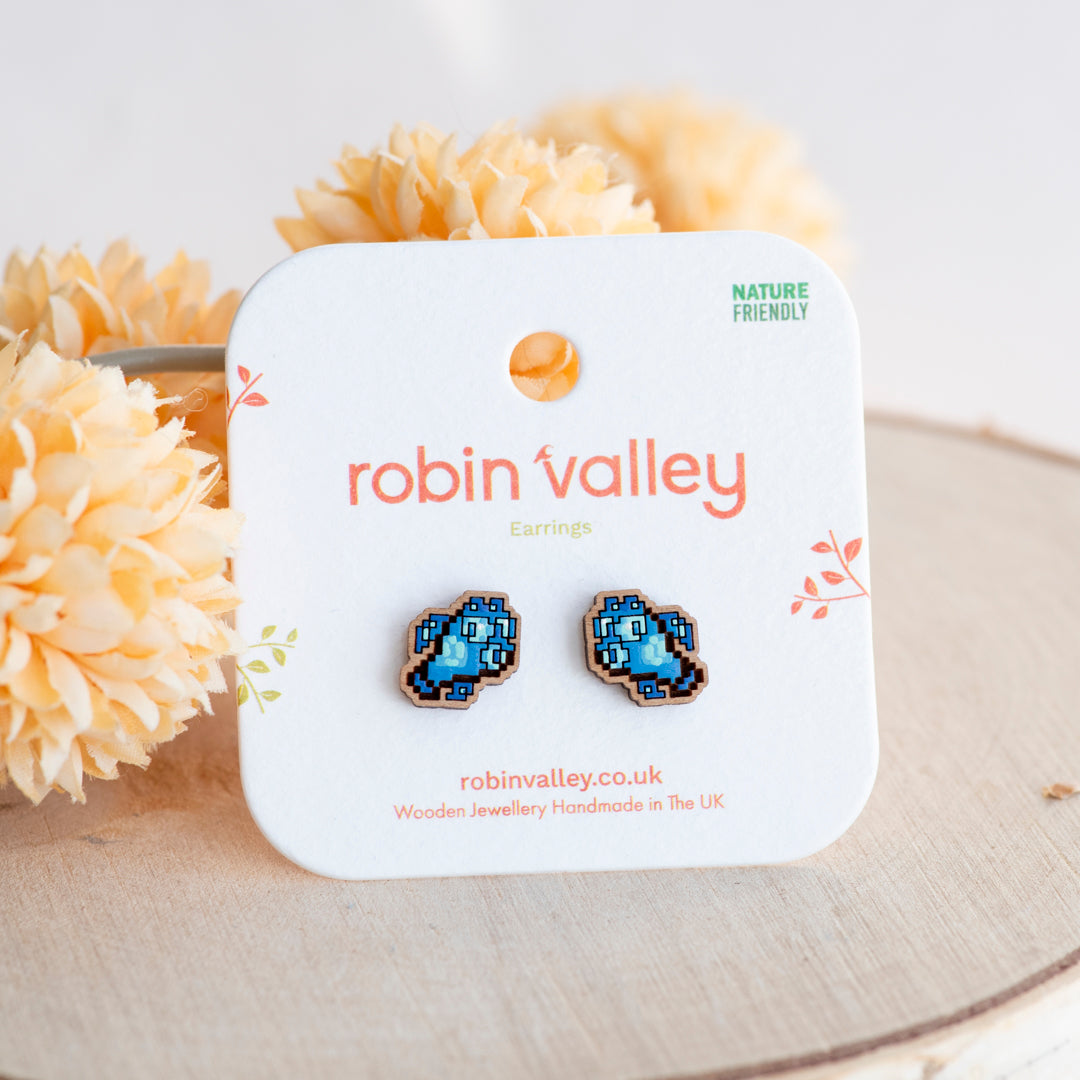 Stardew Valley Spook Fish Stud Earrings