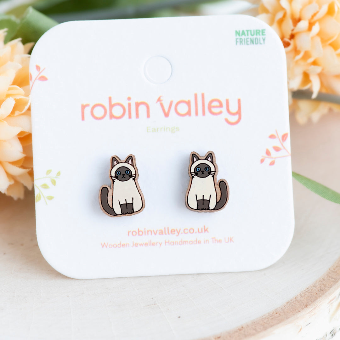 Pendientes de Gato Negro Lindo
