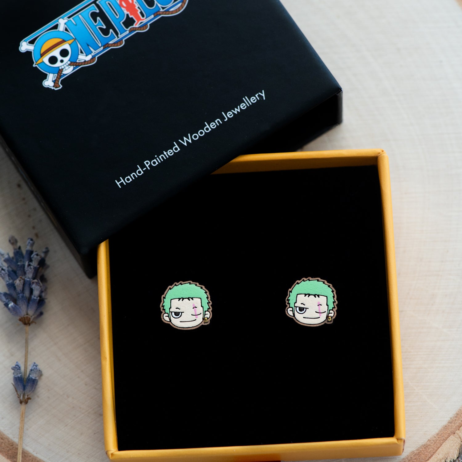 Officially Licensed One Piece Zoro Stud Earrings – Wave 1: Fish-Man Island