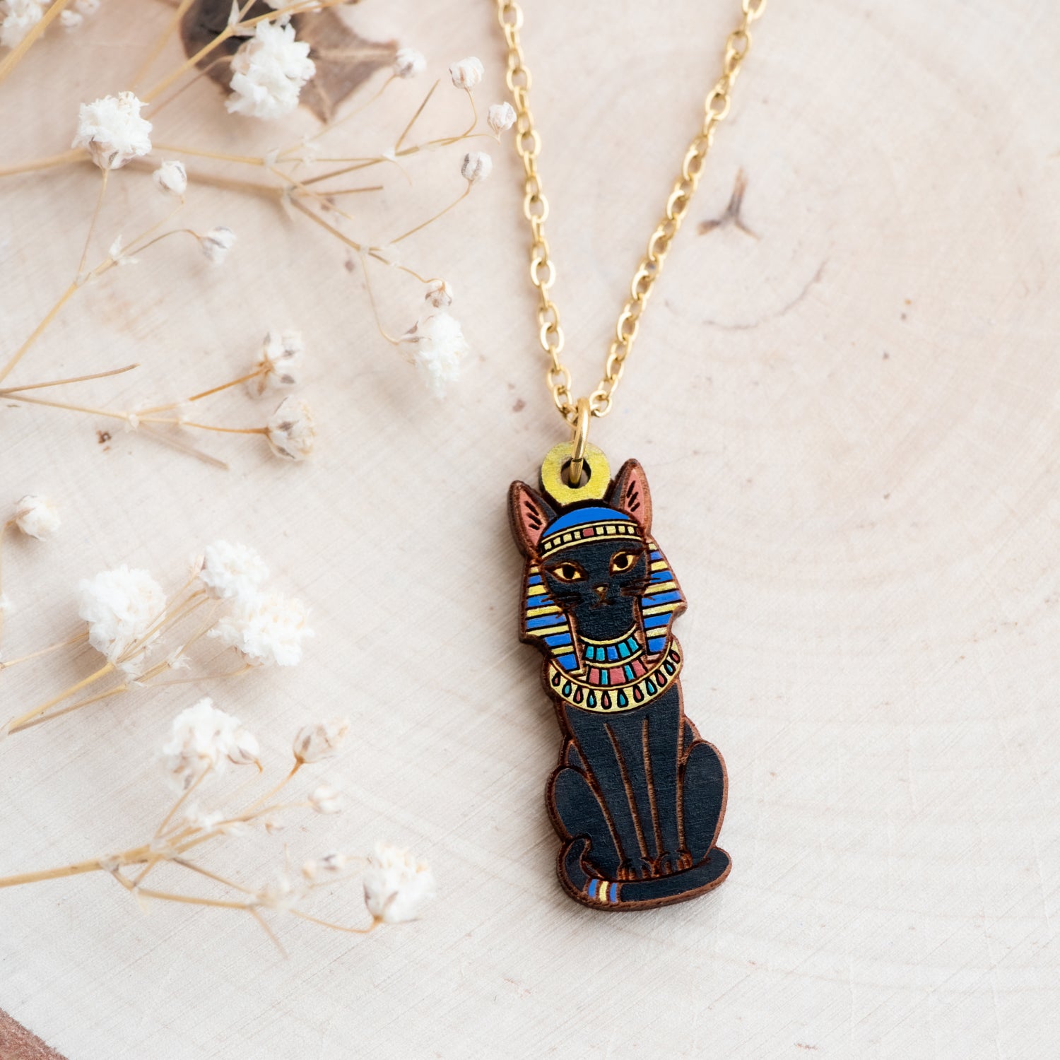 Ancient Egyptian Cat Necklace