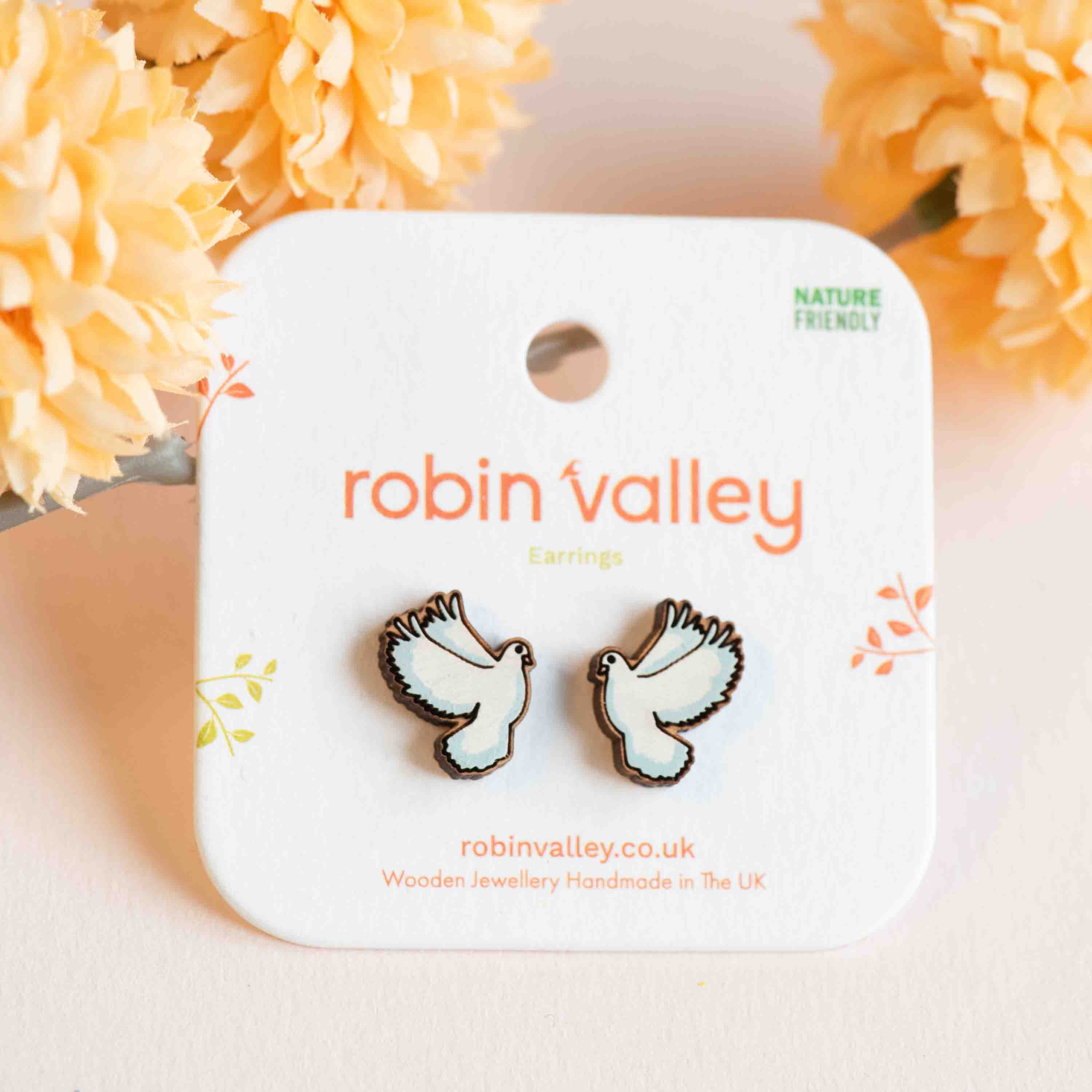 Dove Stud Earrings