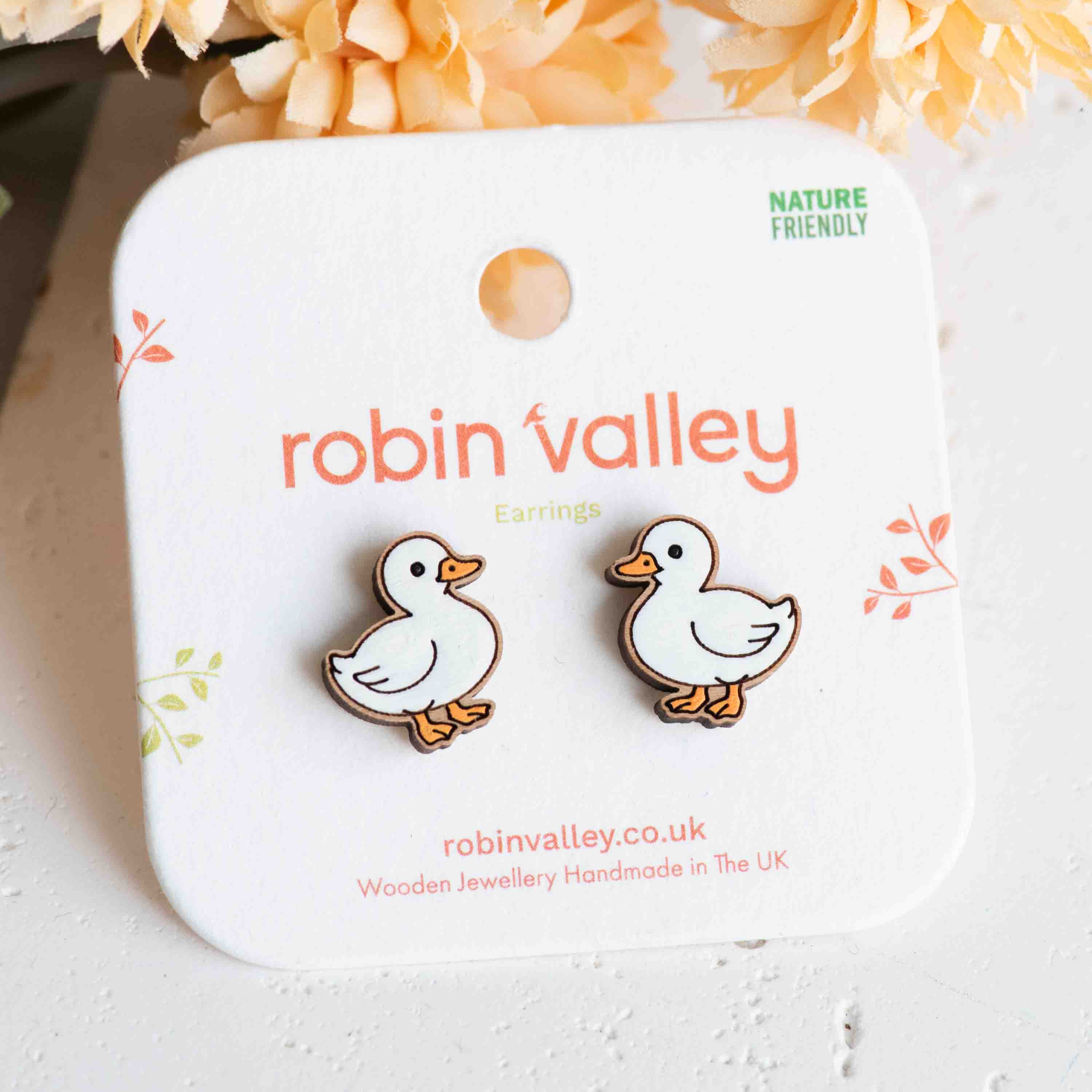 Call Duck Stud Earrings