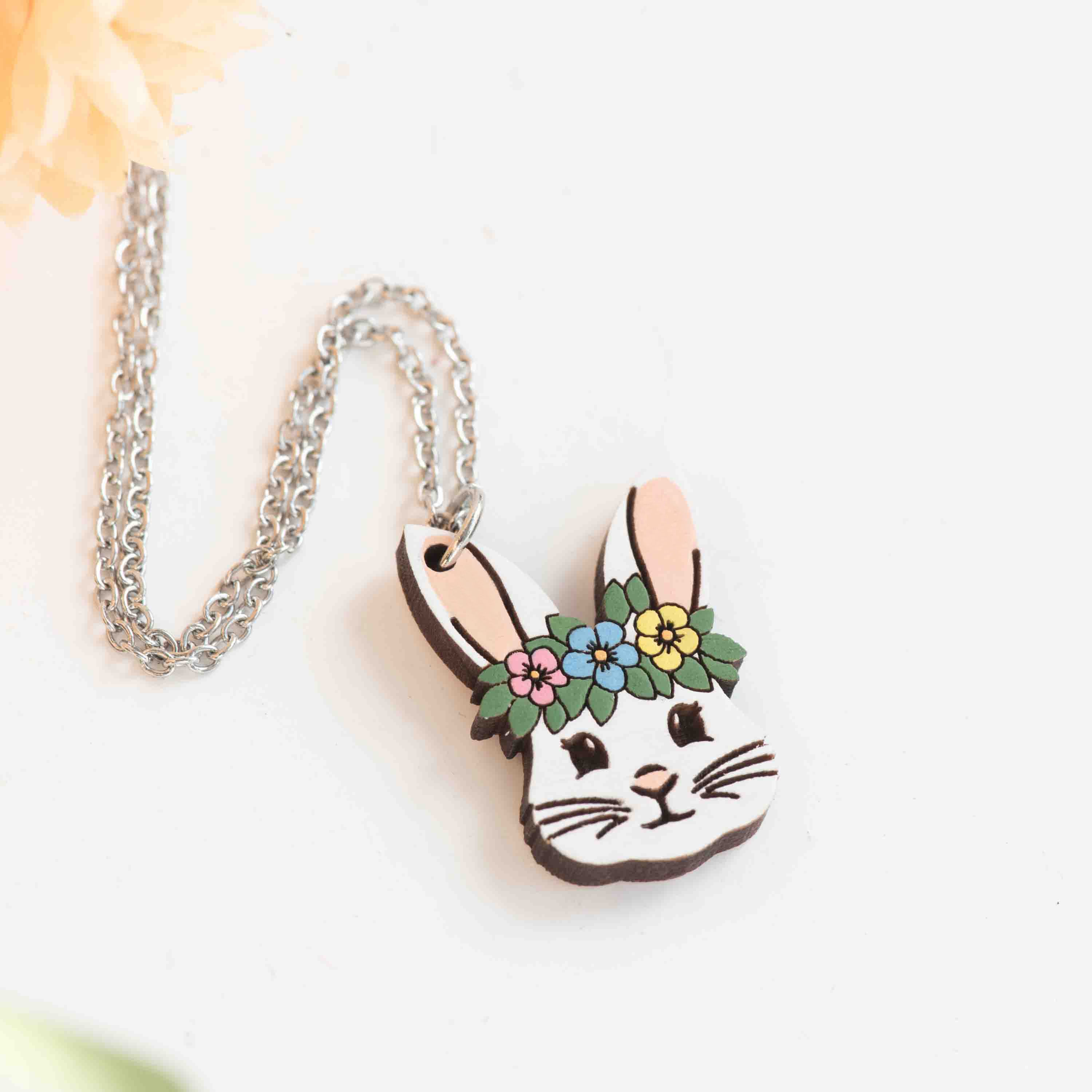 Flora Bunny Necklace
