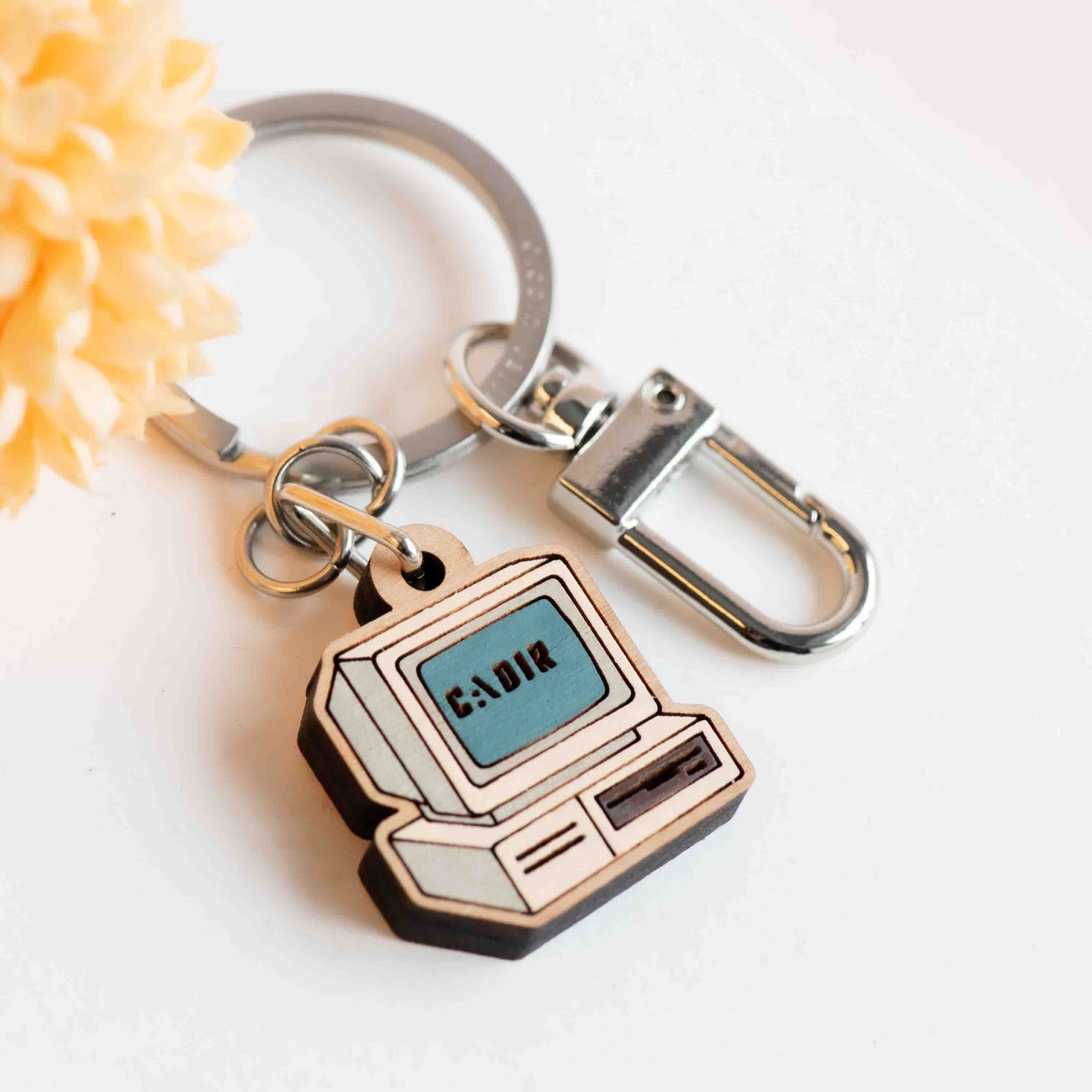 Vintage Computer Keyring