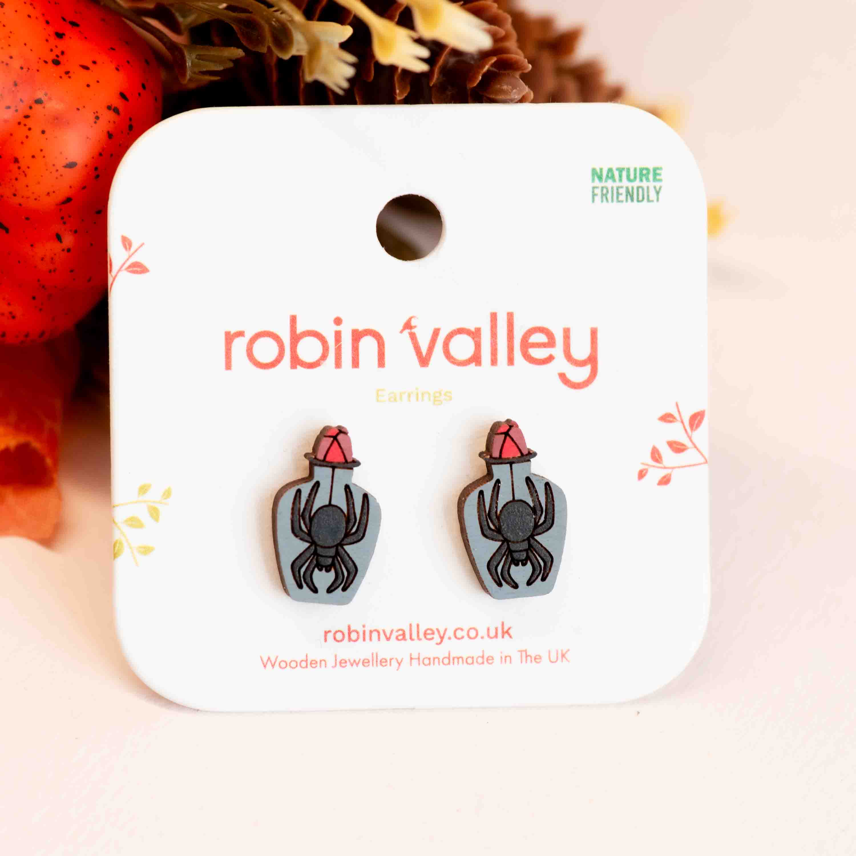 Spider Potion Stud Earrings