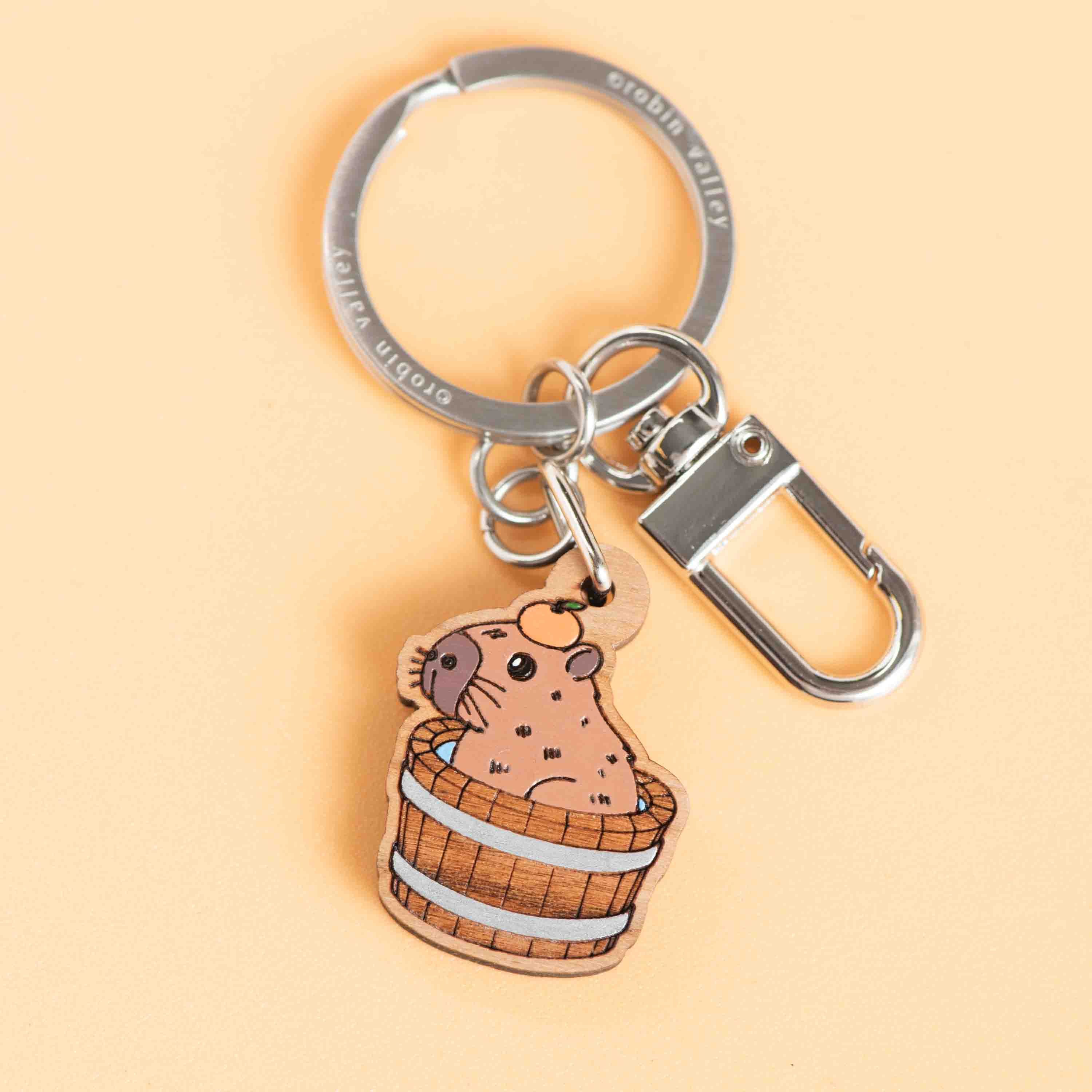 Capybara Bath Keyring