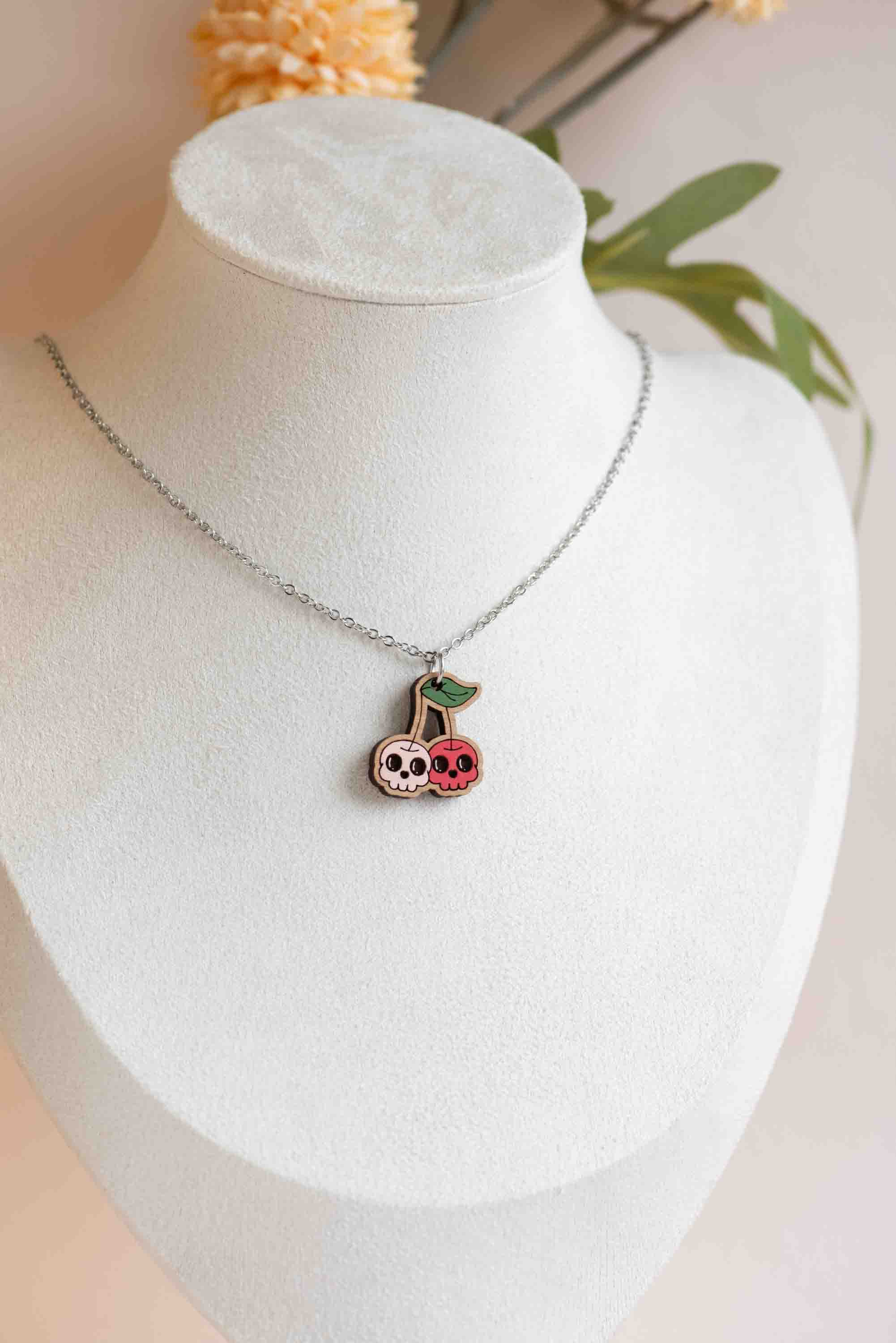 Skull Cherry Necklace