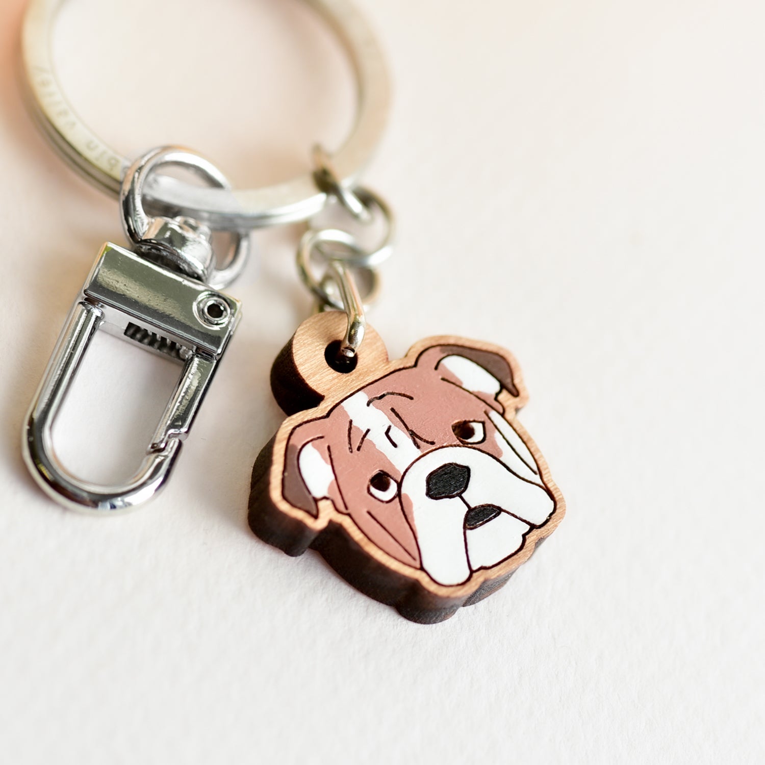 English Bulldog Keyring