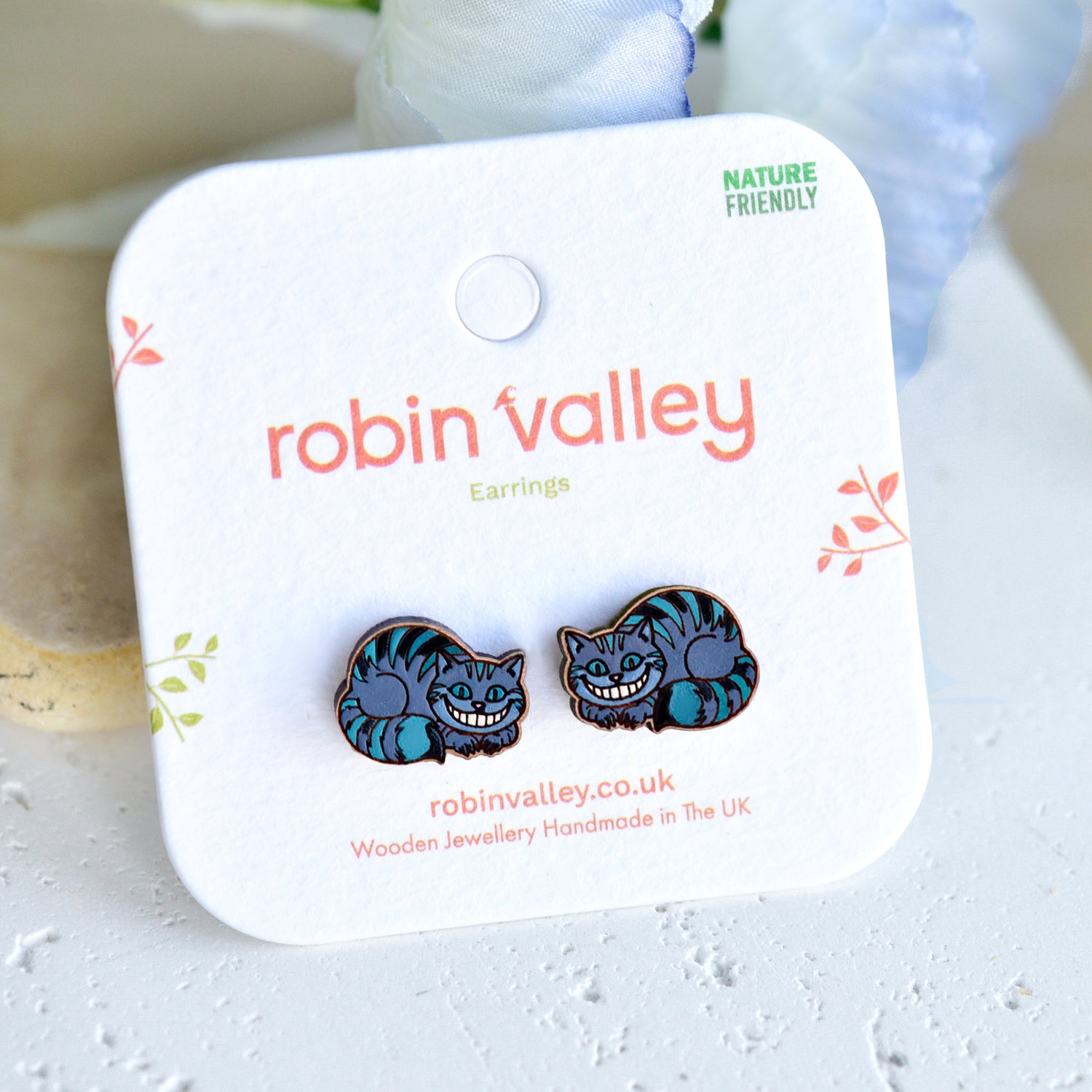 Alice in Wonderland Cheshire Cat Earrings