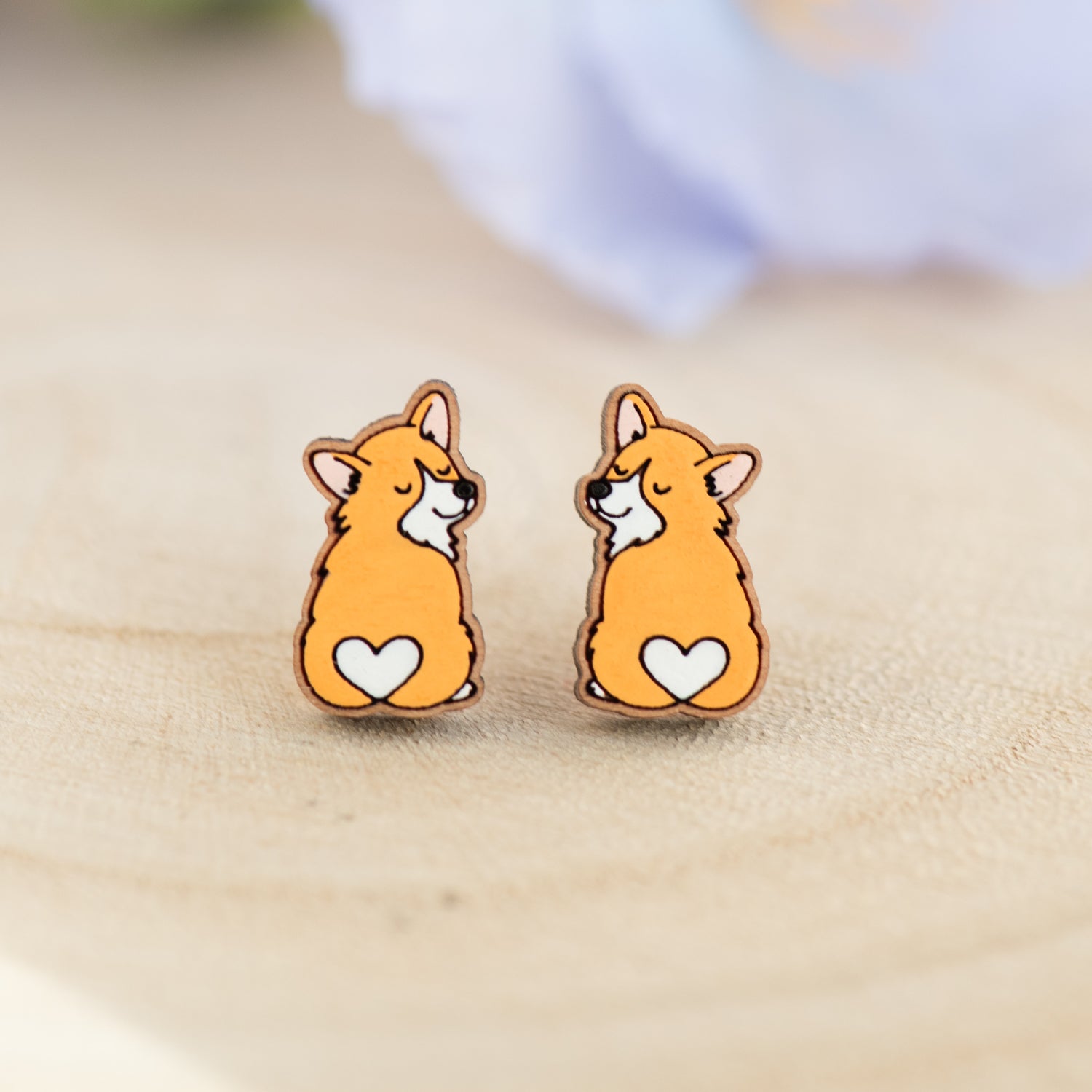 Herz-Corgi-Ohrringe