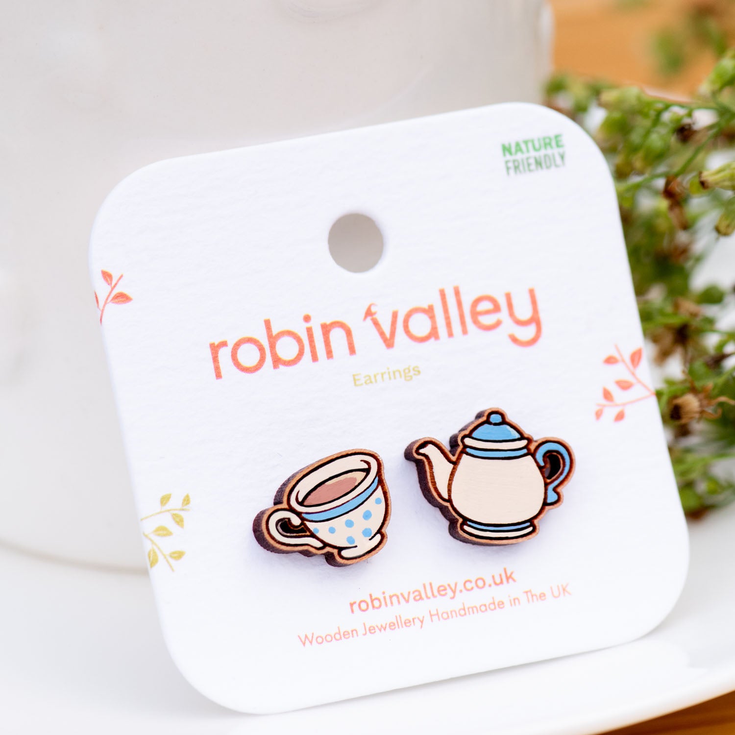 Boucles d'oreilles Tasse à Thé Alice au Pays des Merveilles