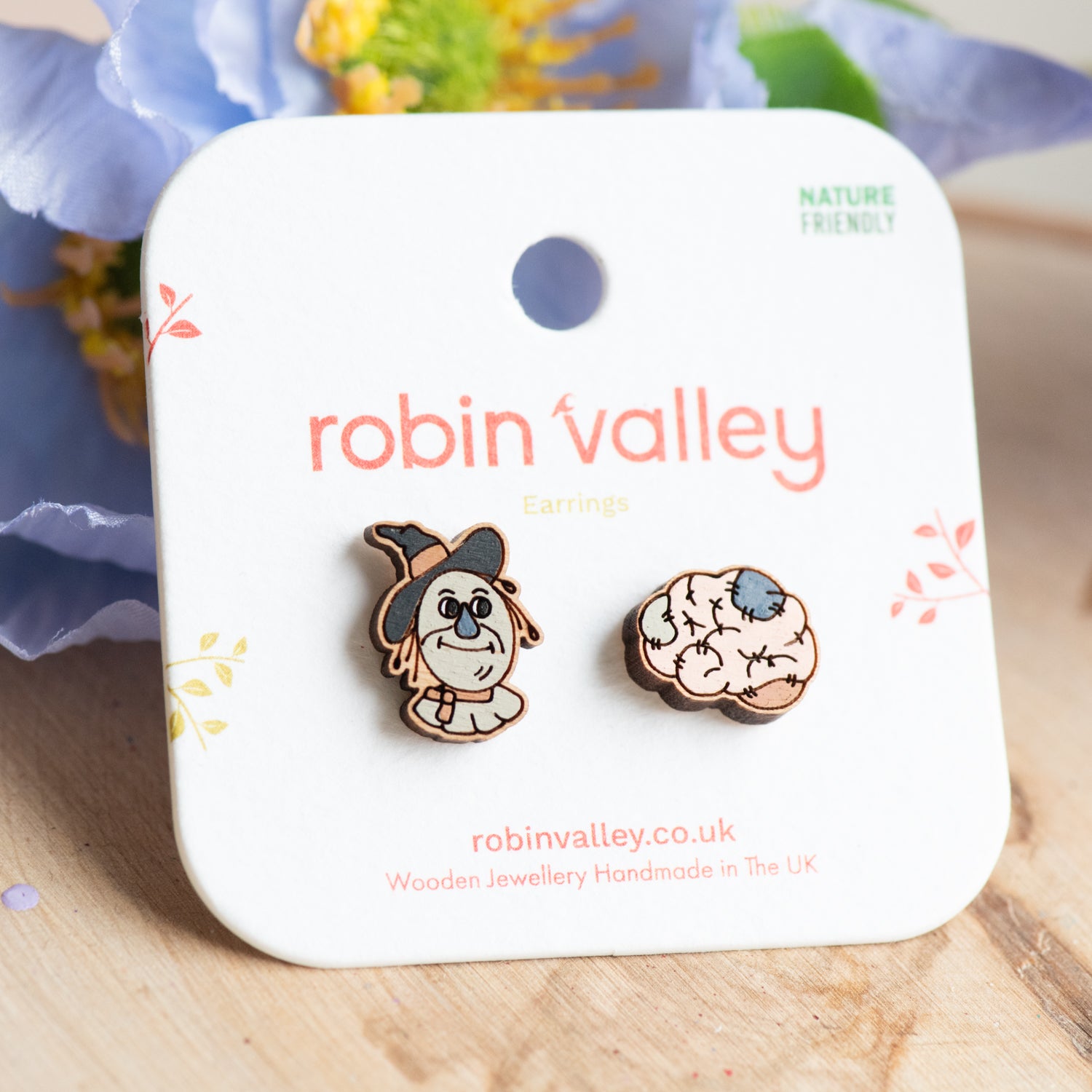 Scarecrow and Brain Earrings