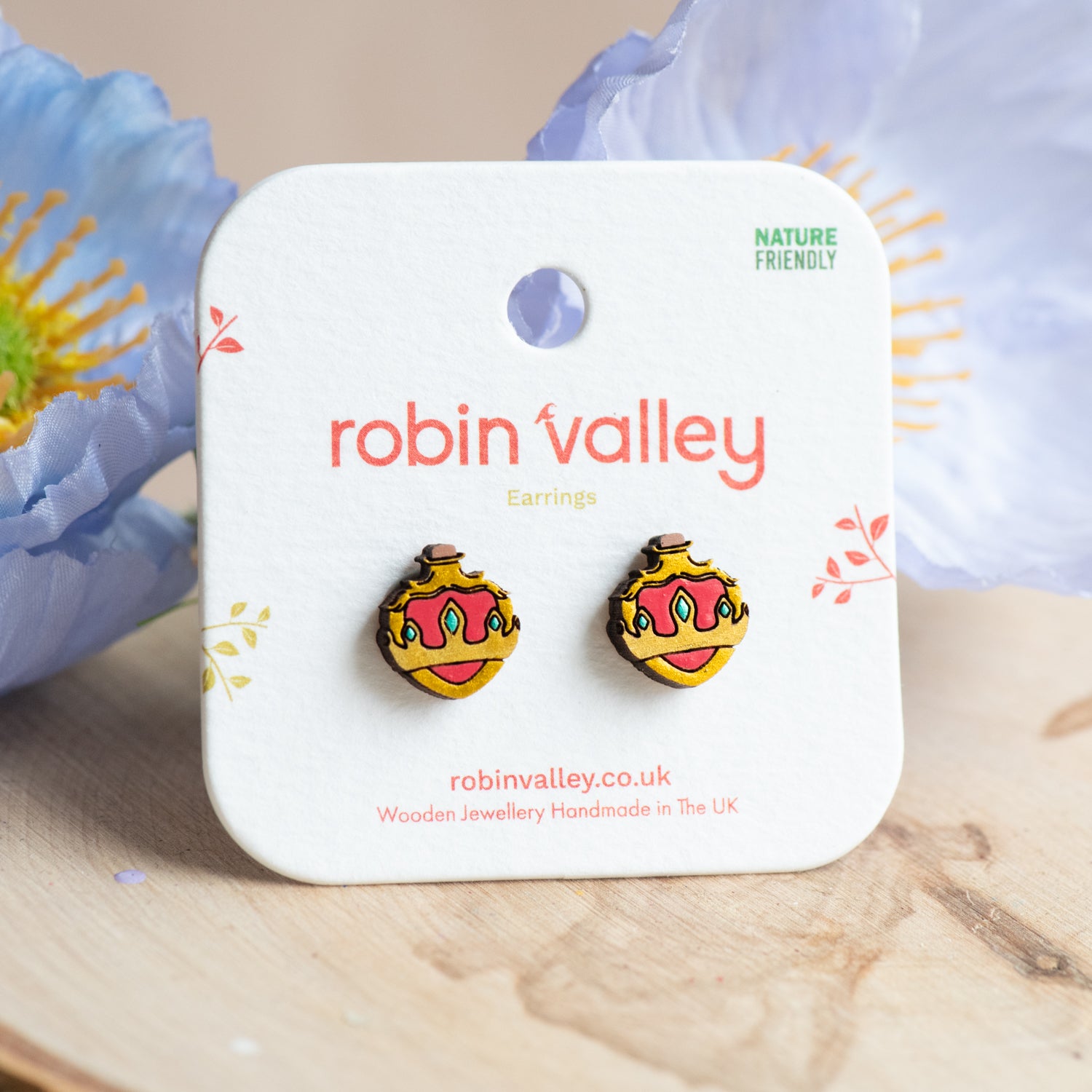 Boucles d'oreilles « Courage liquide du Lion peureux »