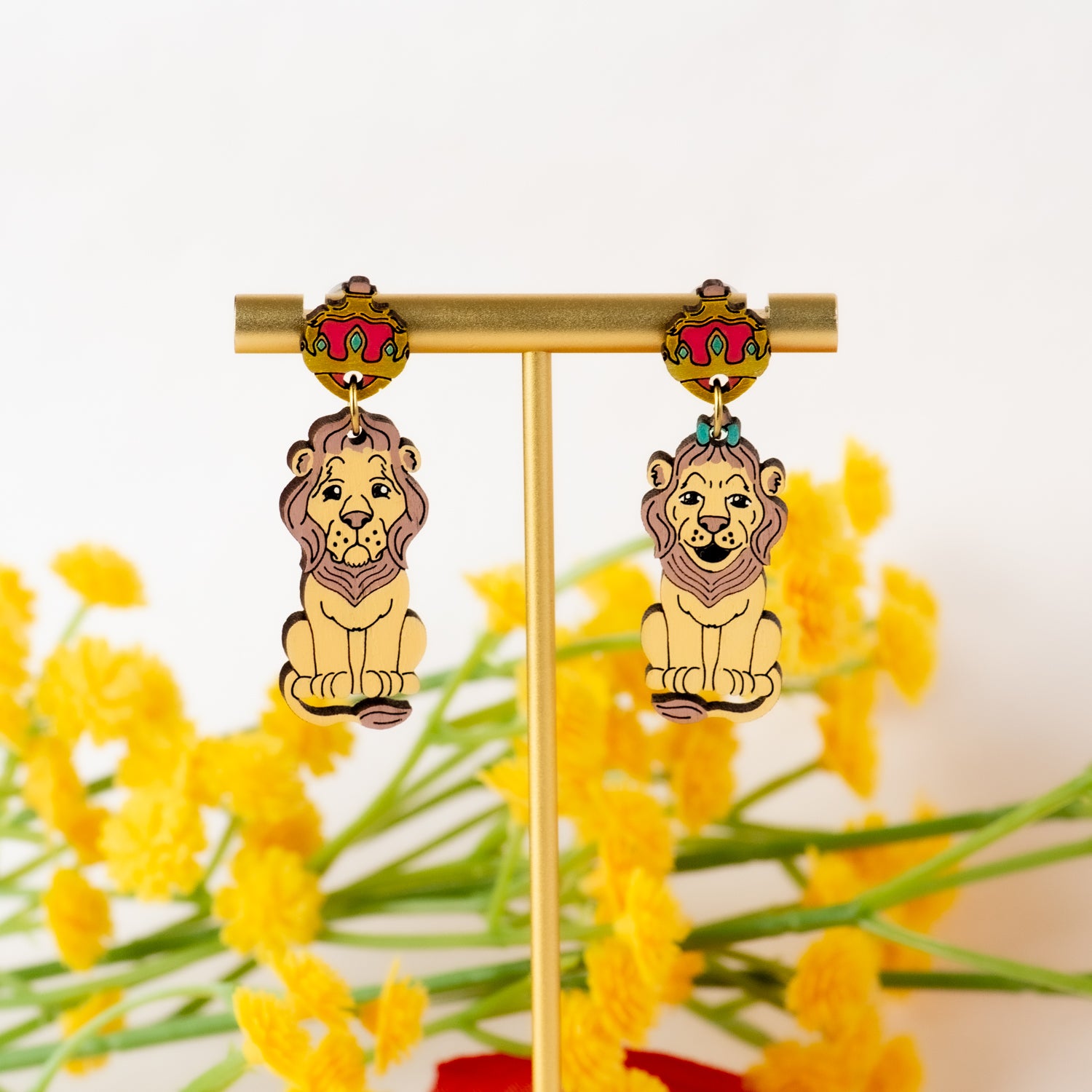 Cowardly Lion Drop Earrings