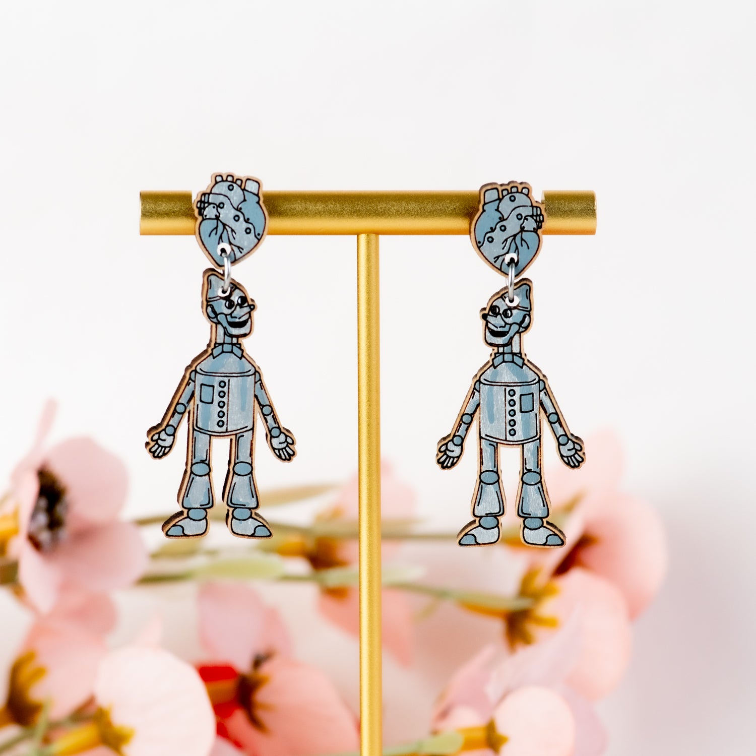 The Tin Man Drop Earrings
