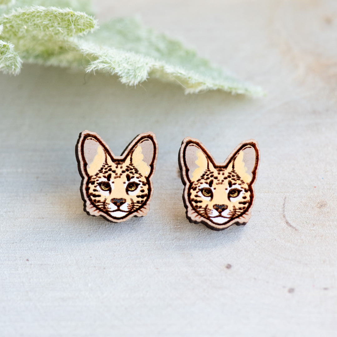 Serval Stud Earrings