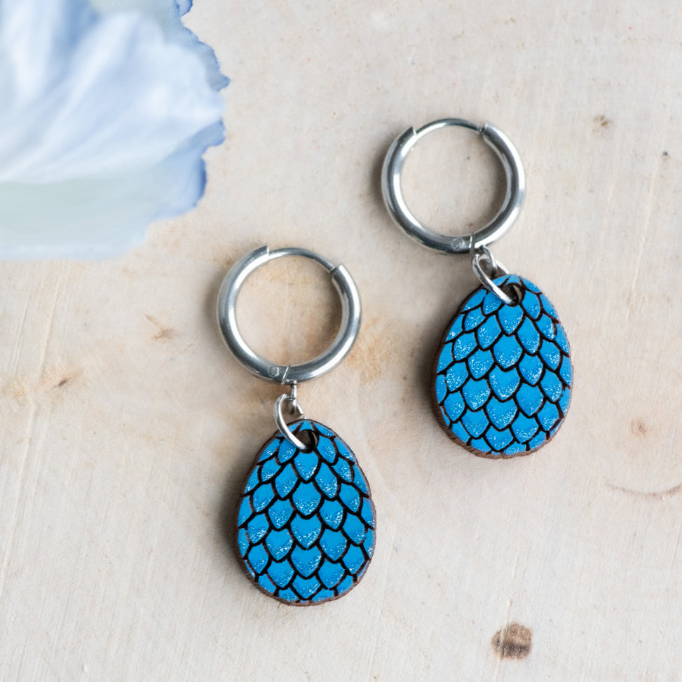 Dragon Egg Hoop Earrings