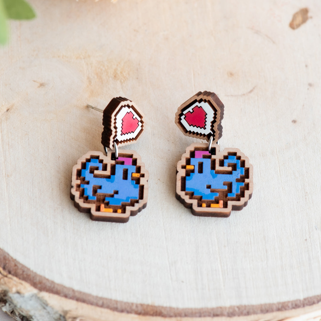 Happy Chicken Drop Earrings  – Stardew Valley