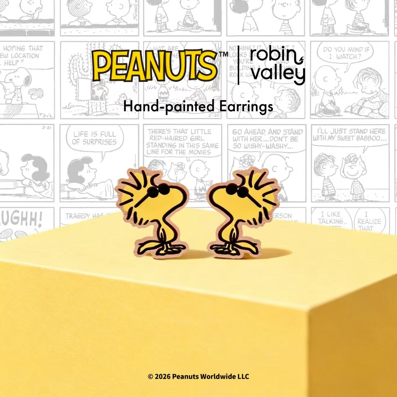 Pendientes de botón clásico de Hello Kitty