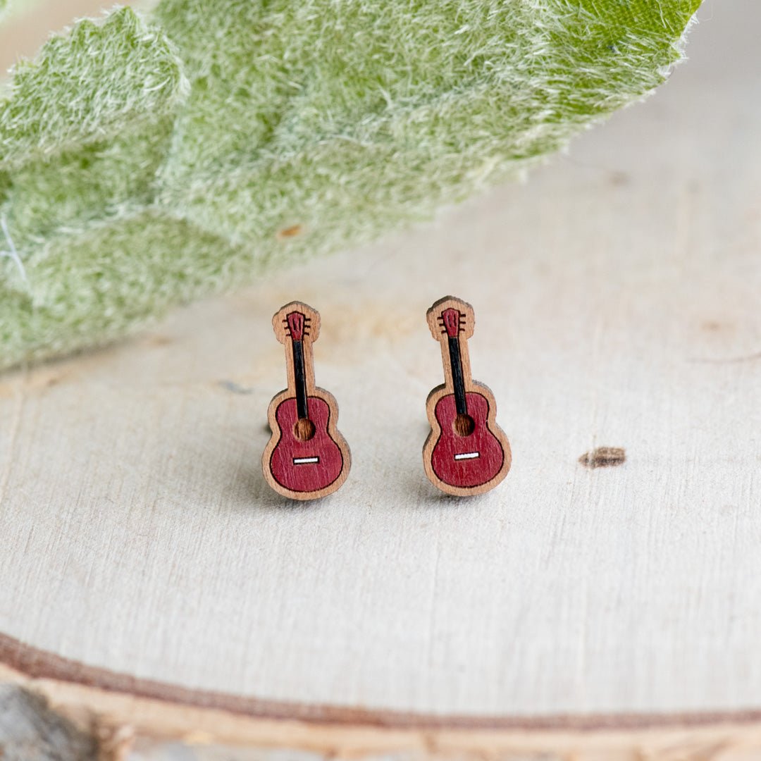 Acoustic Guitar Stud Earrings - Robin Valley Official Store