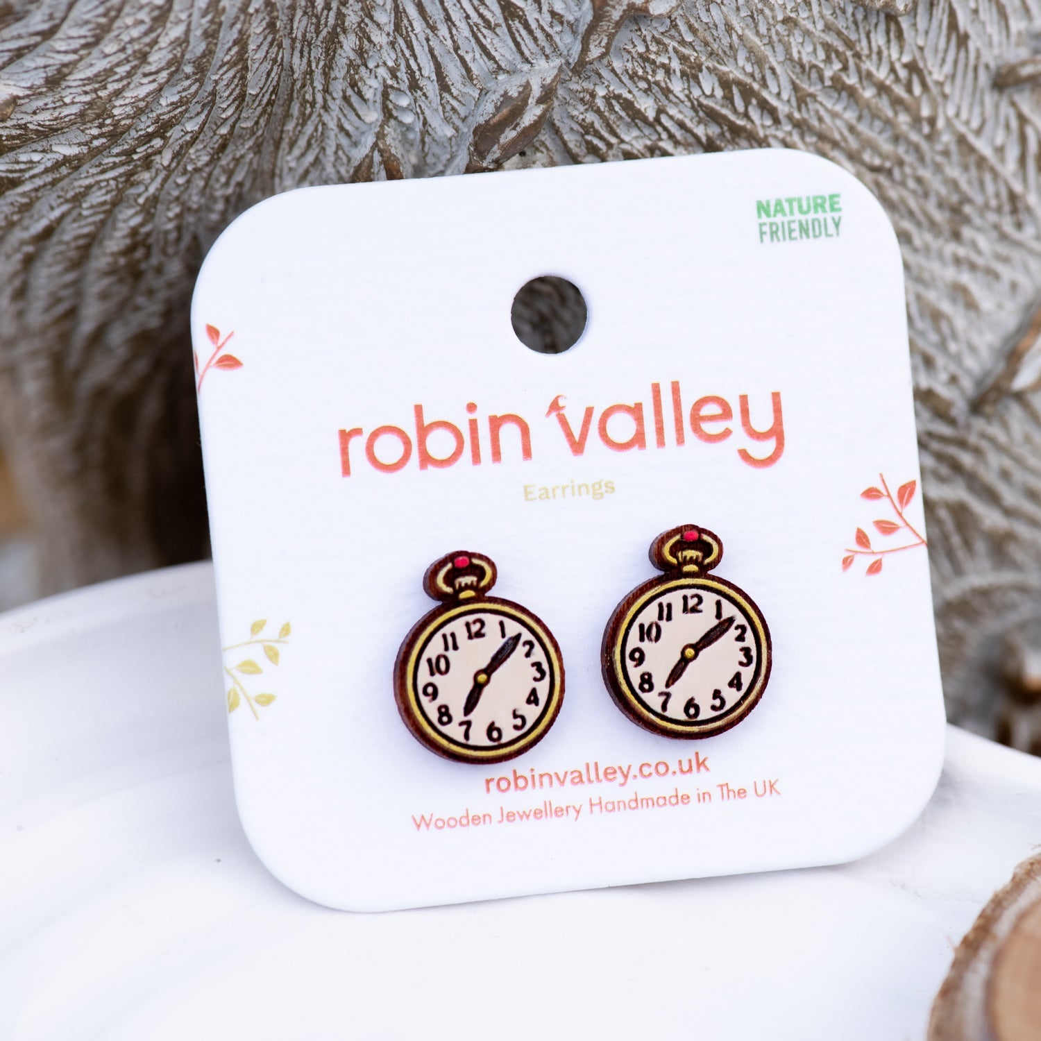 Alice in Wonderland Clock Earrings - Robin Valley Official Store