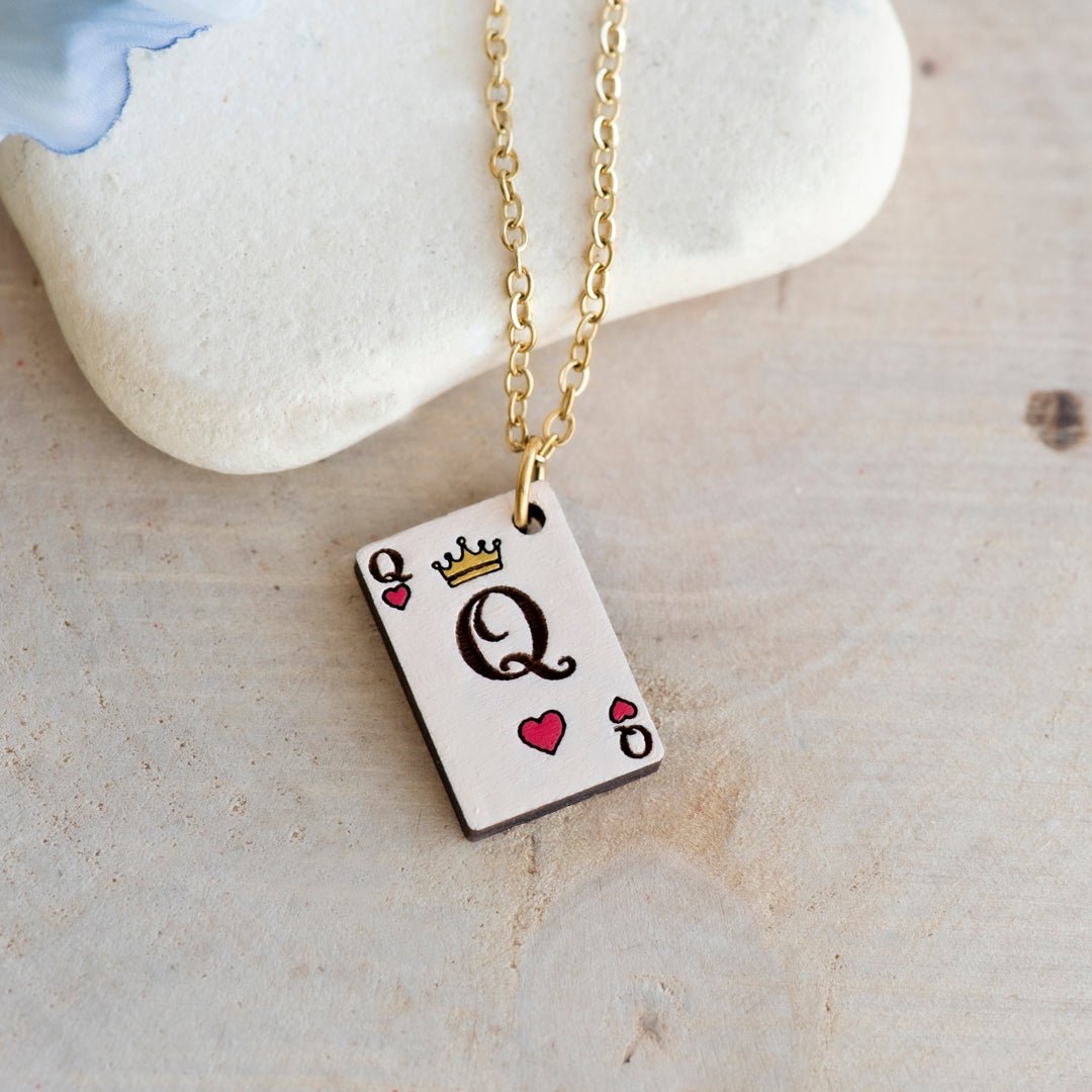 Alice in Wonderland Queen of Hearts Pendant Necklace - Robin Valley Official Store
