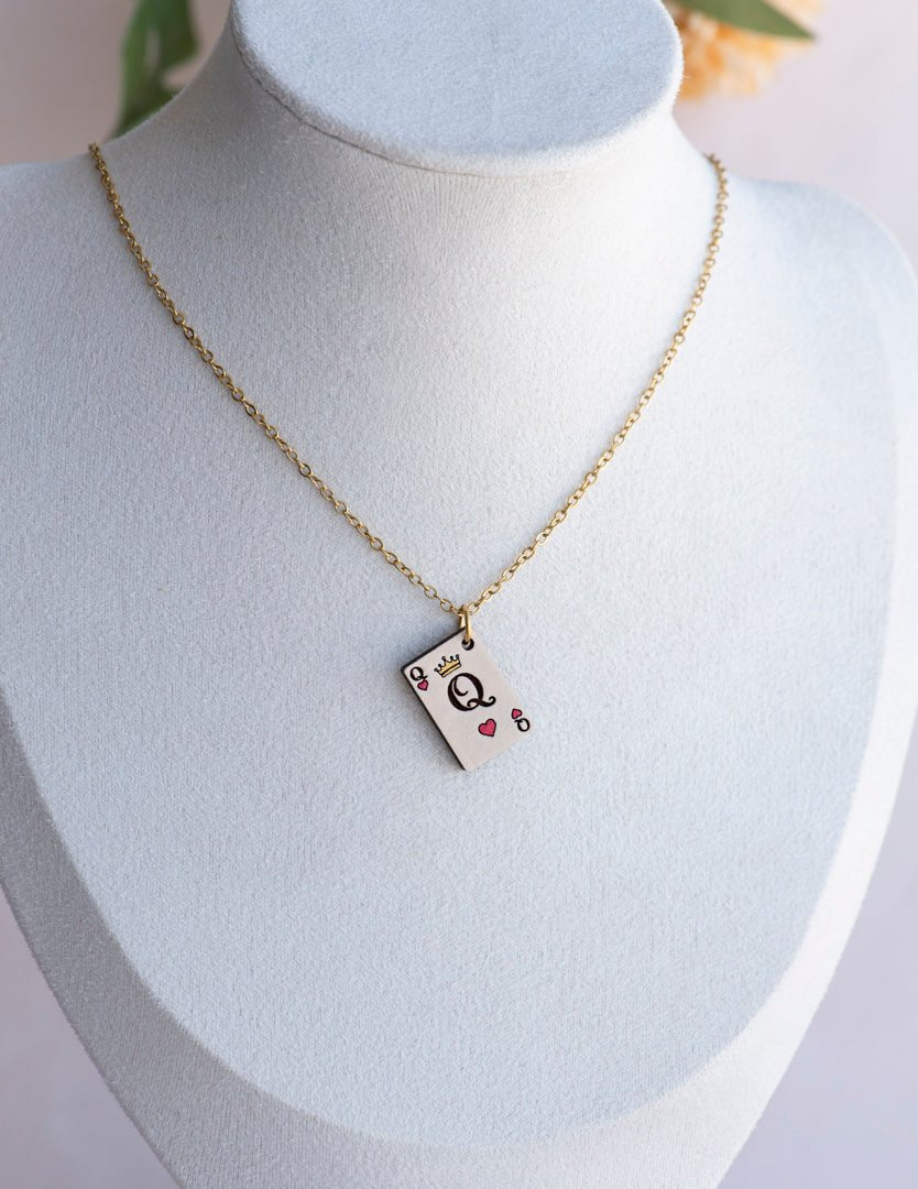 Alice in Wonderland Queen of Hearts Pendant Necklace - Robin Valley Official Store