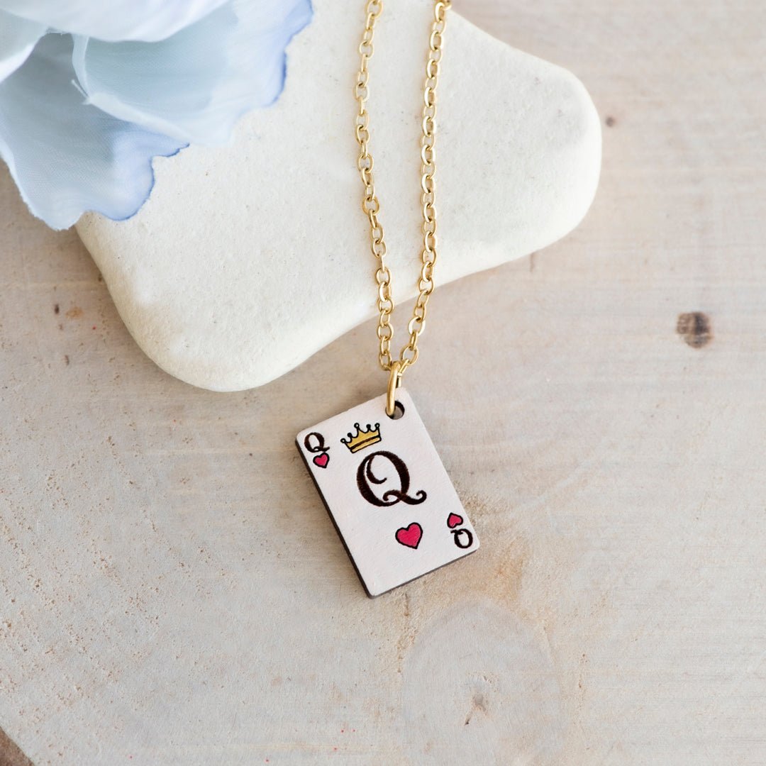 Alice in Wonderland Queen of Hearts Pendant Necklace - Robin Valley Official Store