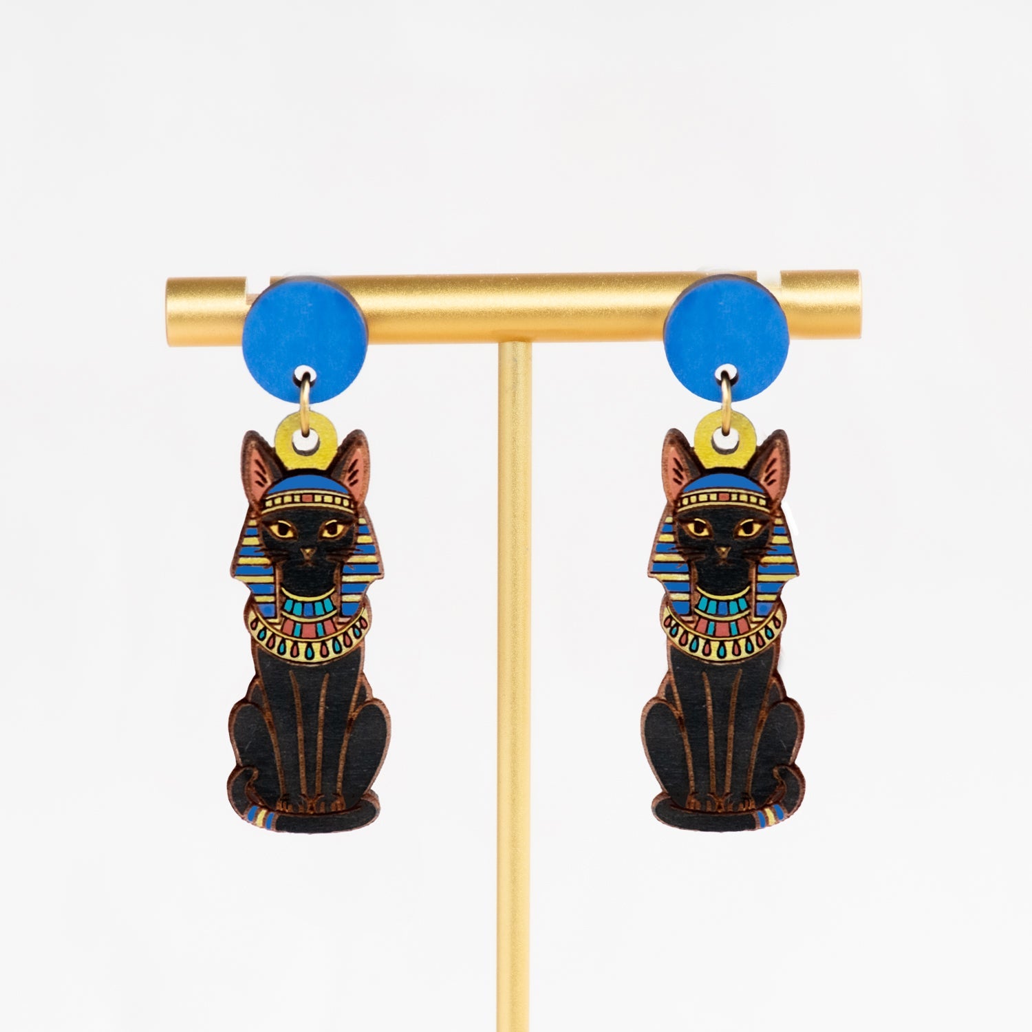 Ancient Egyptian Cat Drop Earrings - Robin Valley Official Store