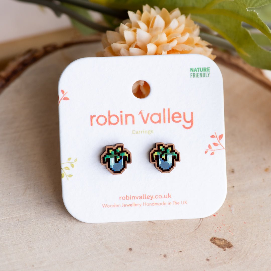Ancient Fruit Stud Earrings – Stardew Valley - Robin Valley Official Store