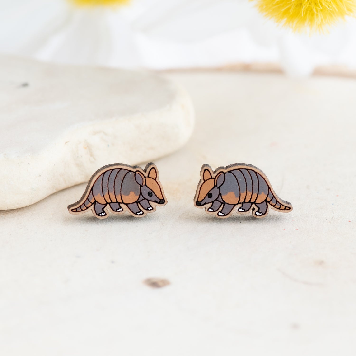 Armadillo Stud Earrings - Robin Valley Official Store