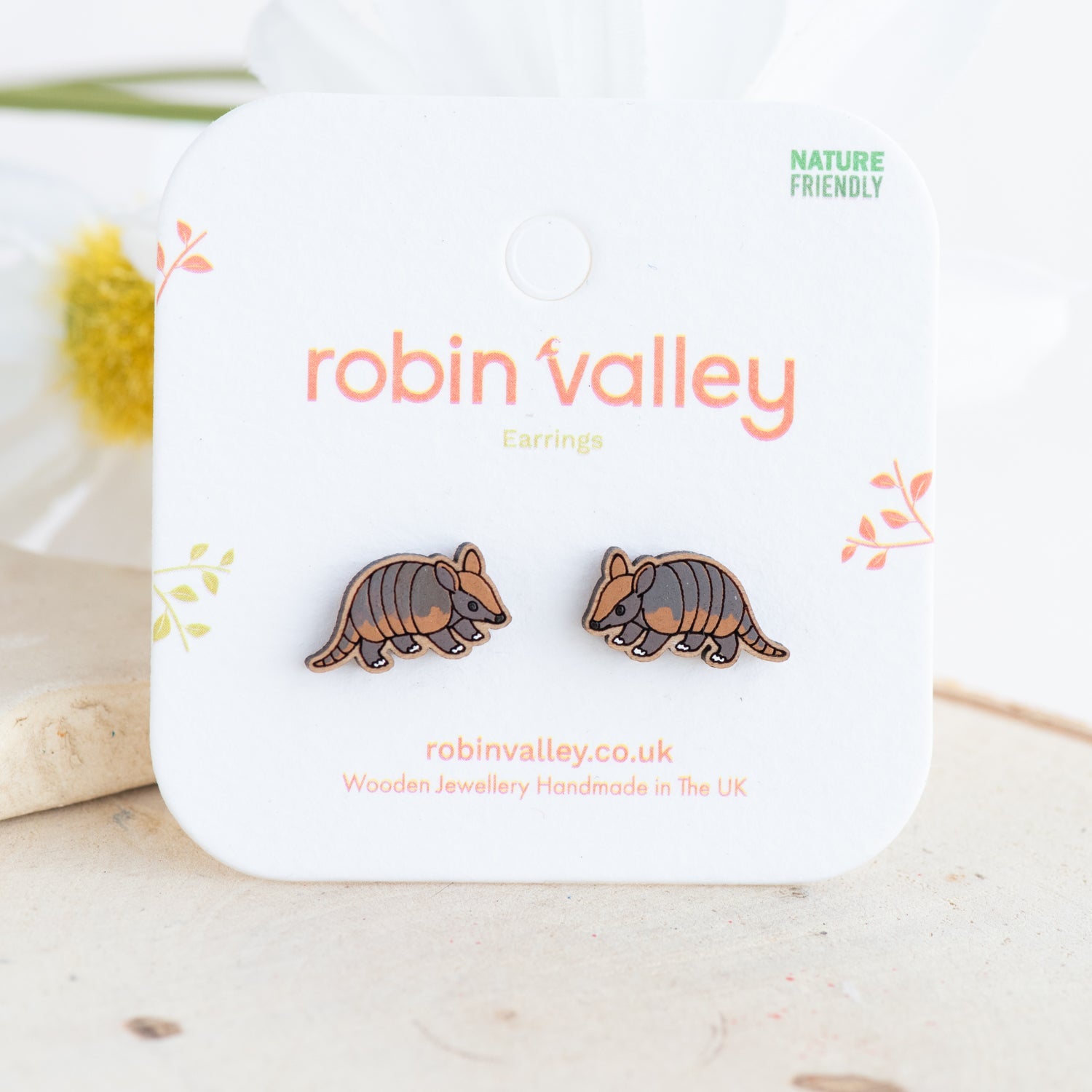Armadillo Stud Earrings - Robin Valley Official Store