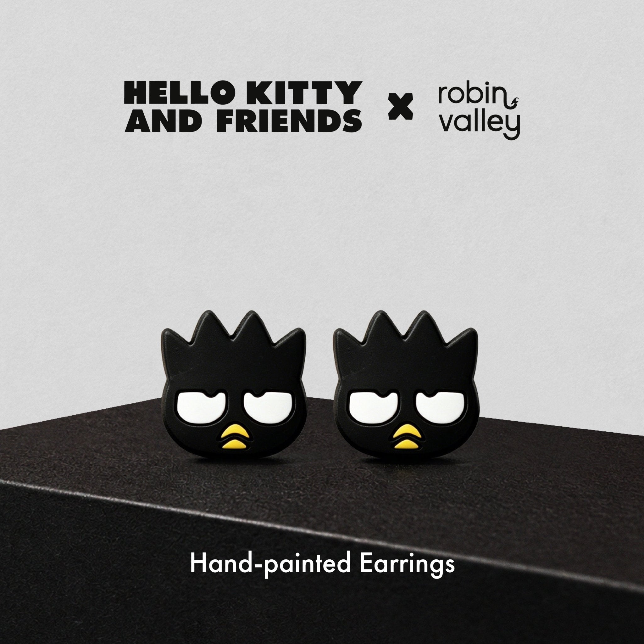 Badtz - Maru Stud Earrings - Face - Robin Valley Official Store