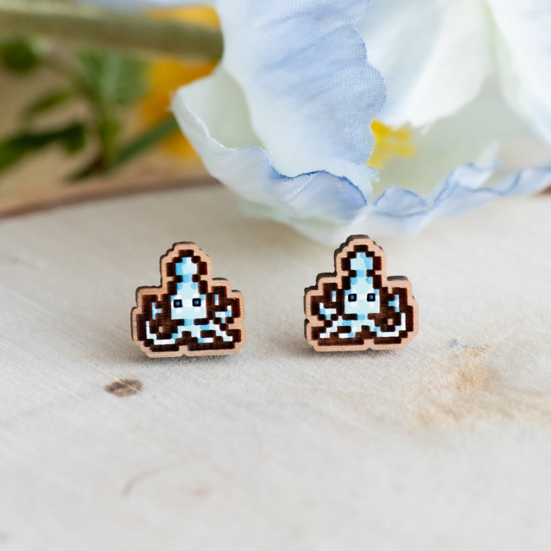 Blue Squid Earrings – Stardew Valley - Robin Valley Official Store