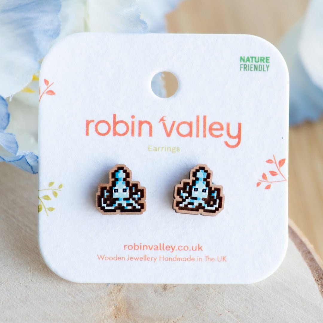 Blue Squid Earrings – Stardew Valley - Robin Valley Official Store